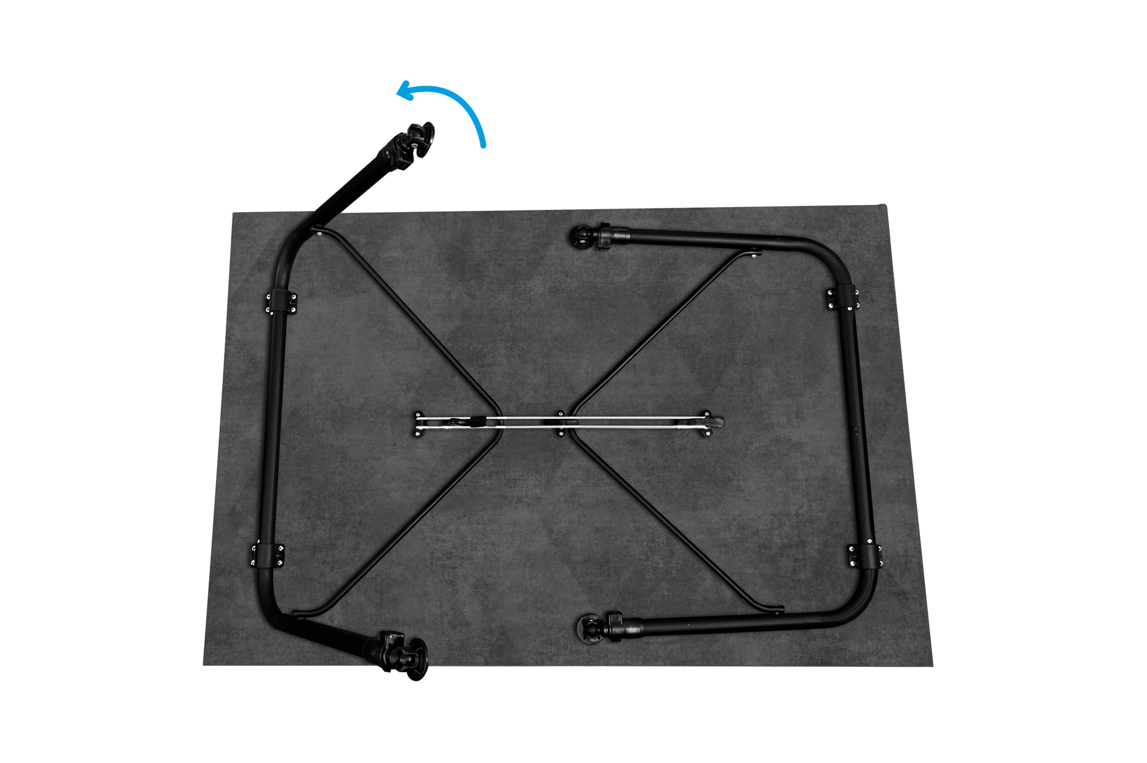 Brunner - Tabylo Exterio 100 - 106x68xH50.5/75 cm - Camping Tische