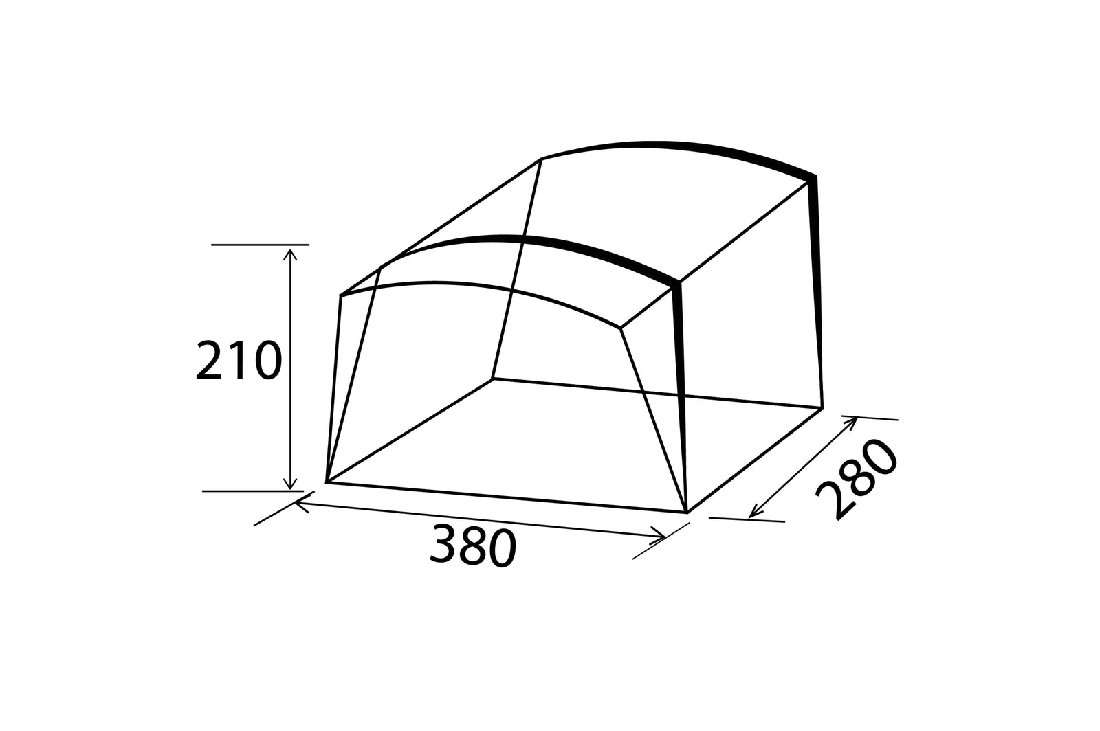 Brunner - Wise AIR Tech - 380x280x210 cm - Vorzelte