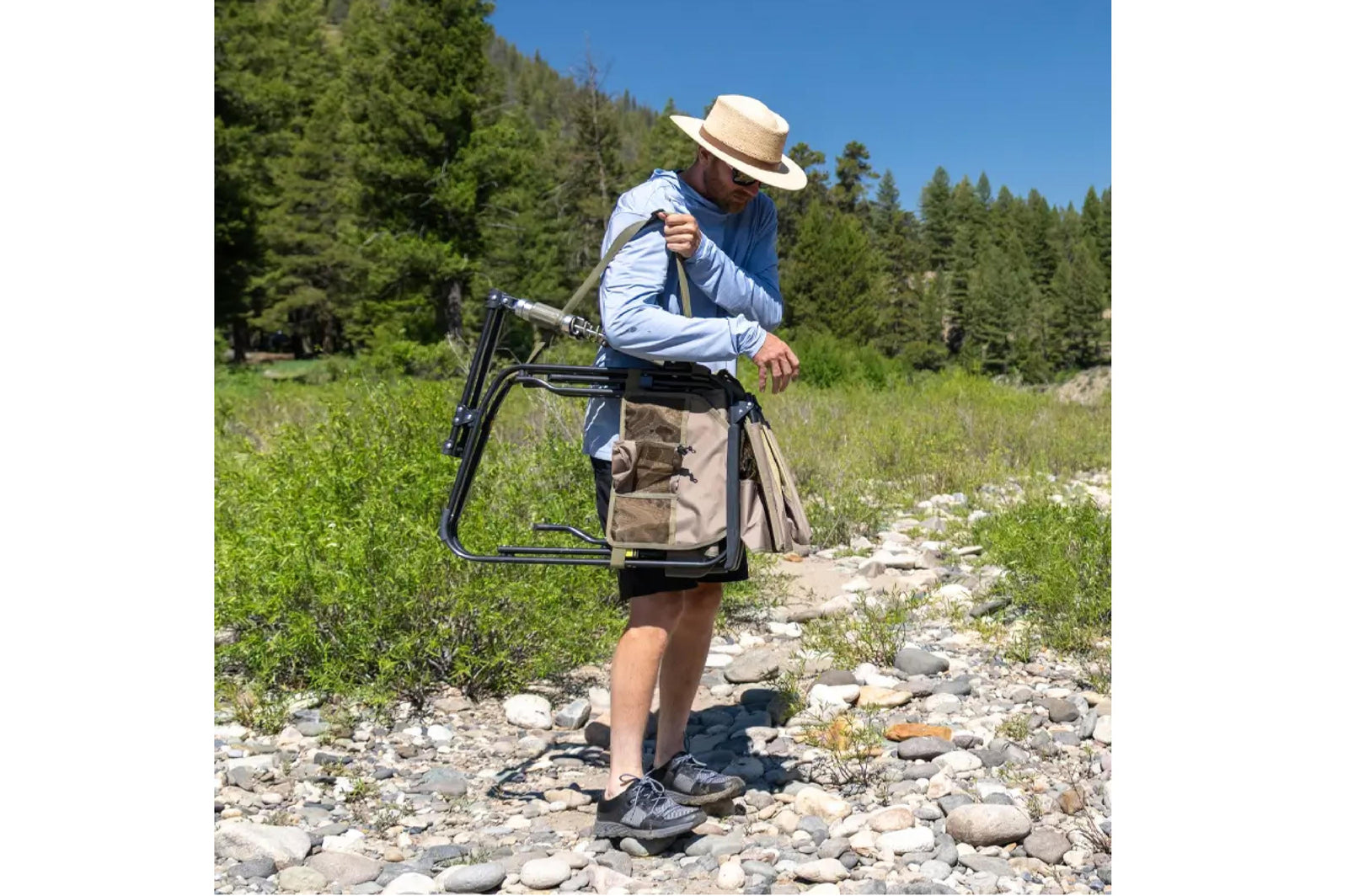 GCI - Adjustable Rocker Aged Fatigue - 61.5x61.5x98 cm - Camping Stühle