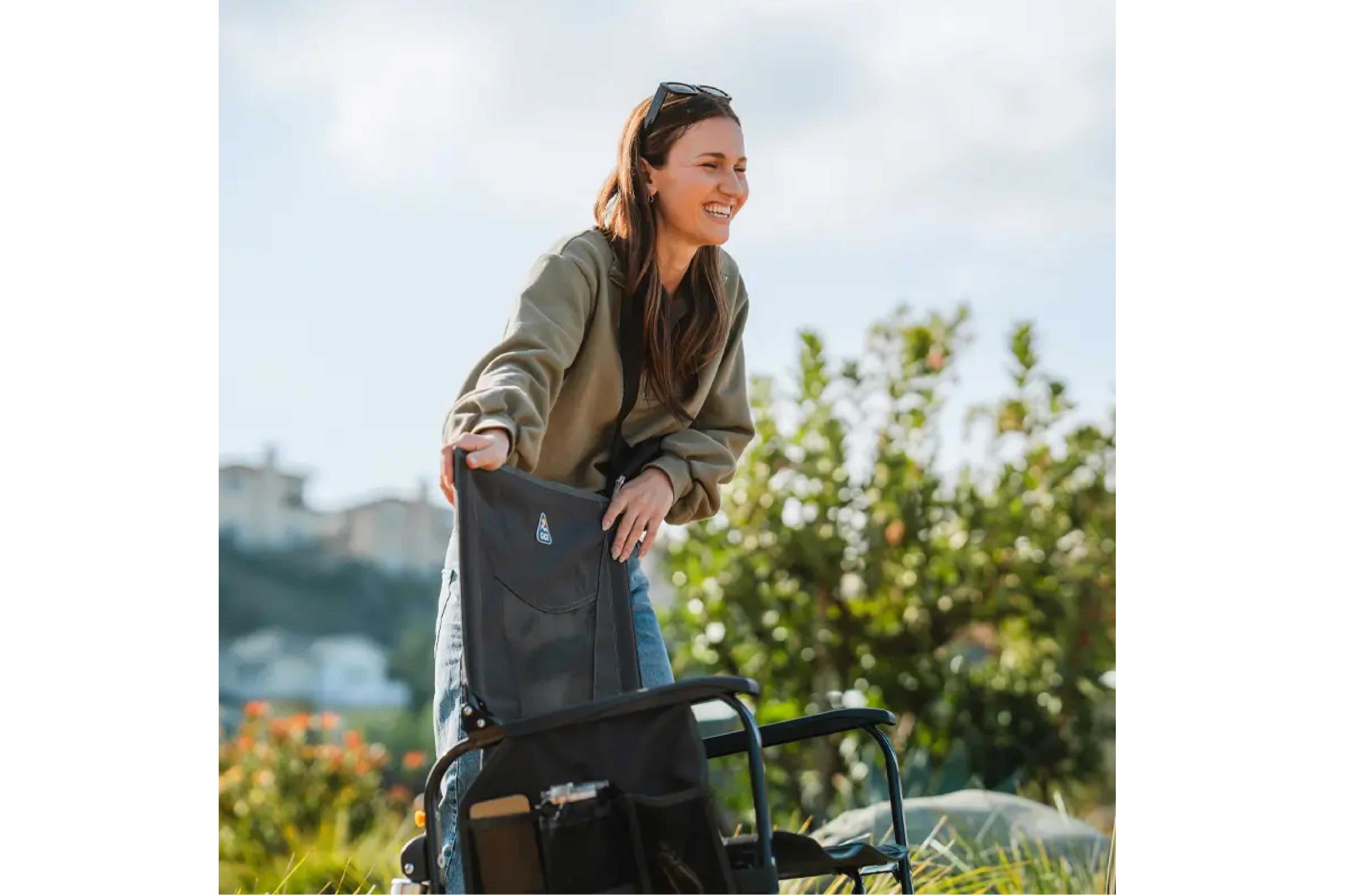 GCI - Adjustable Rocker Dark Charcoal - 61.5x61.5x98 cm - Camping Stühle