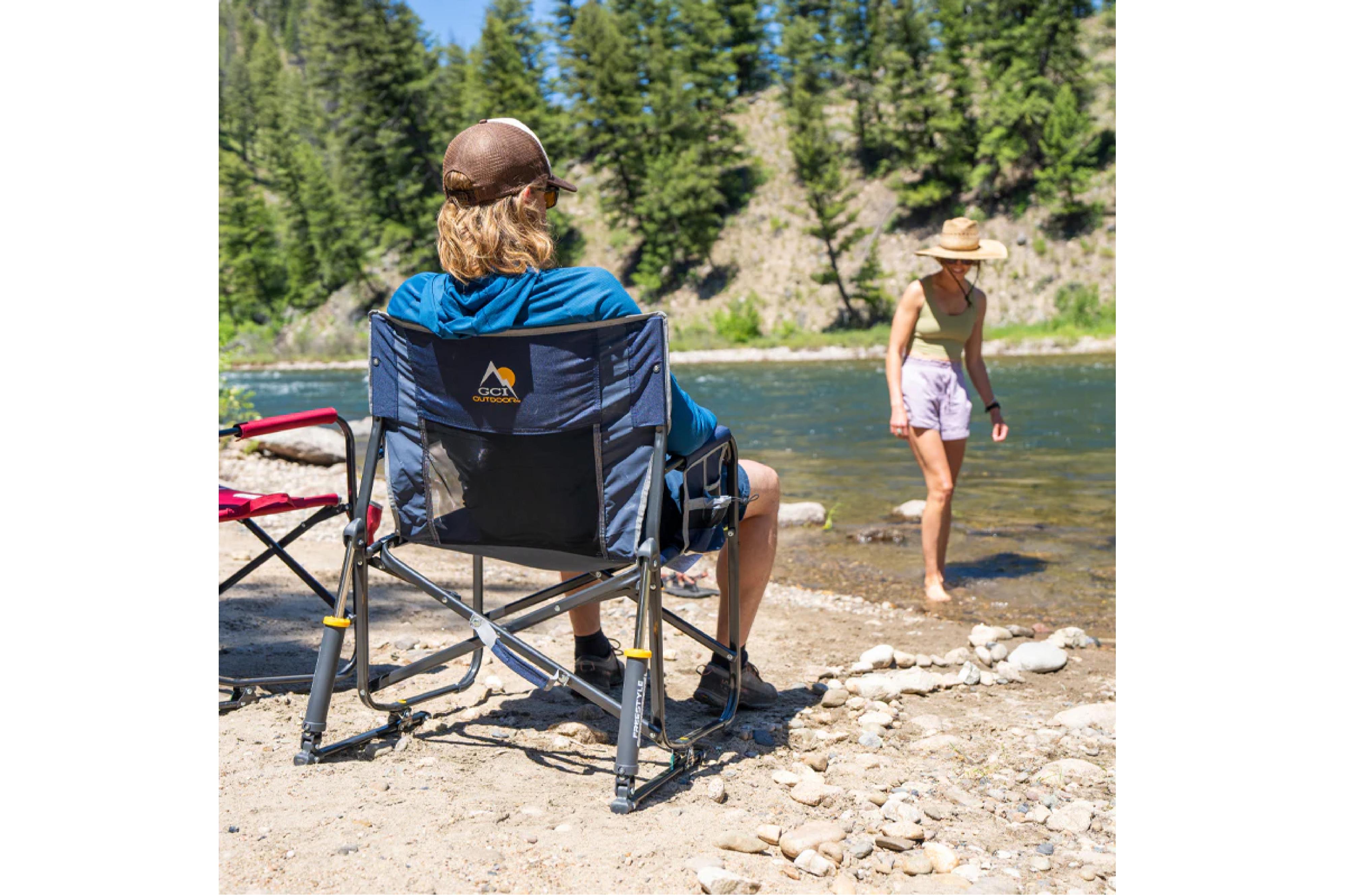 GCI - Freestyle Rocker XL Indigo Blue - 65 x 67 x 88.5 cm - Camping Stühle