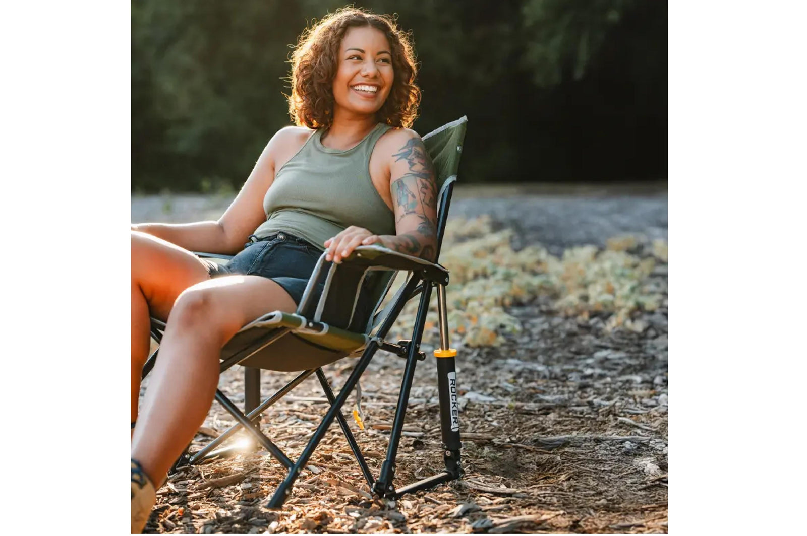 GCI - Kickback Rocker Heathered Loden - 69 x 82.5 x 80.5 cm - Camping Stühle