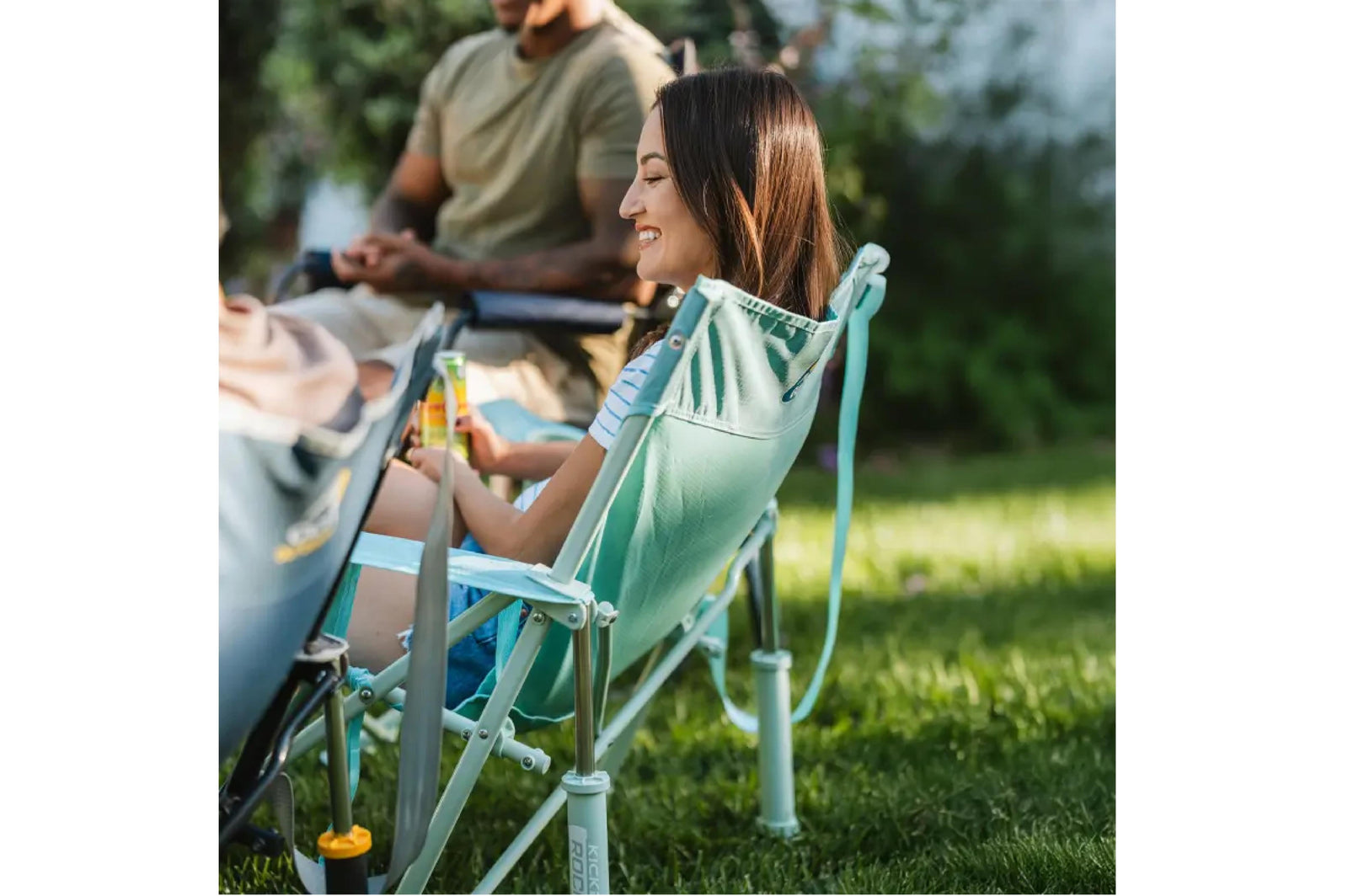 GCI - Kickback Rocker Leaf Pastel Green - 69 x 82.5 x 80.5 - Camping Stühle