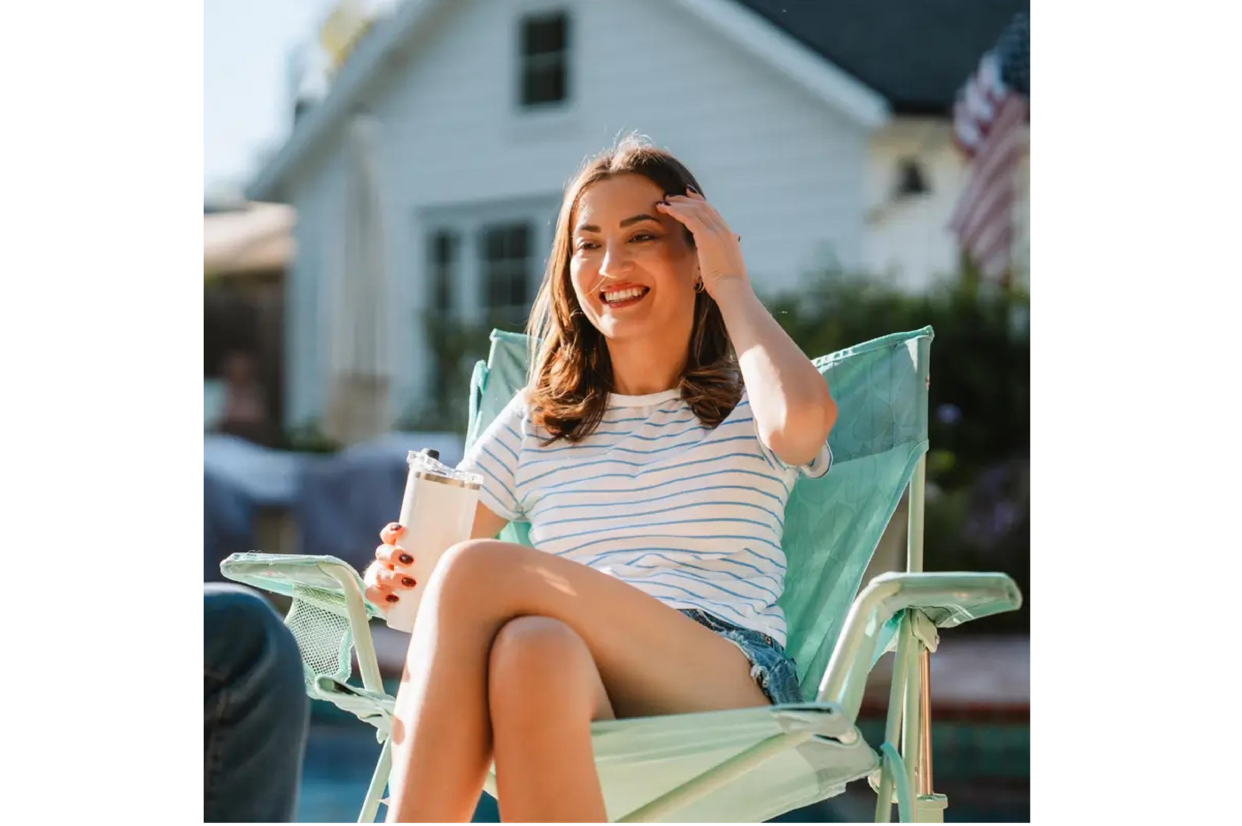 GCI - Kickback Rocker Leaf Pastel Green - 69 x 82.5 x 80.5 - Camping Stühle