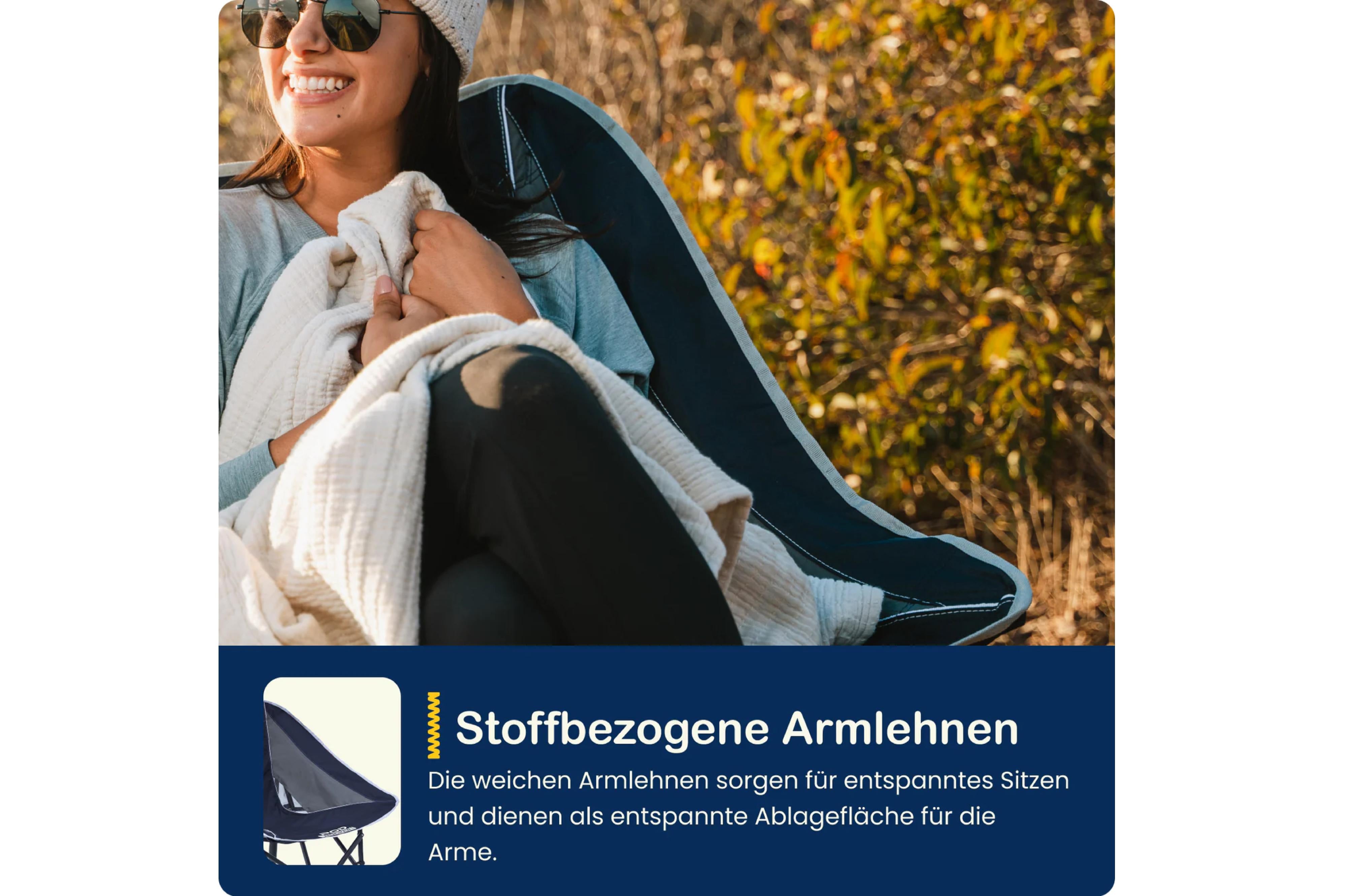 GCI - Pod Rocker Indigo Blue - 71.5 x 76 x 88 cm - Camping Stühle