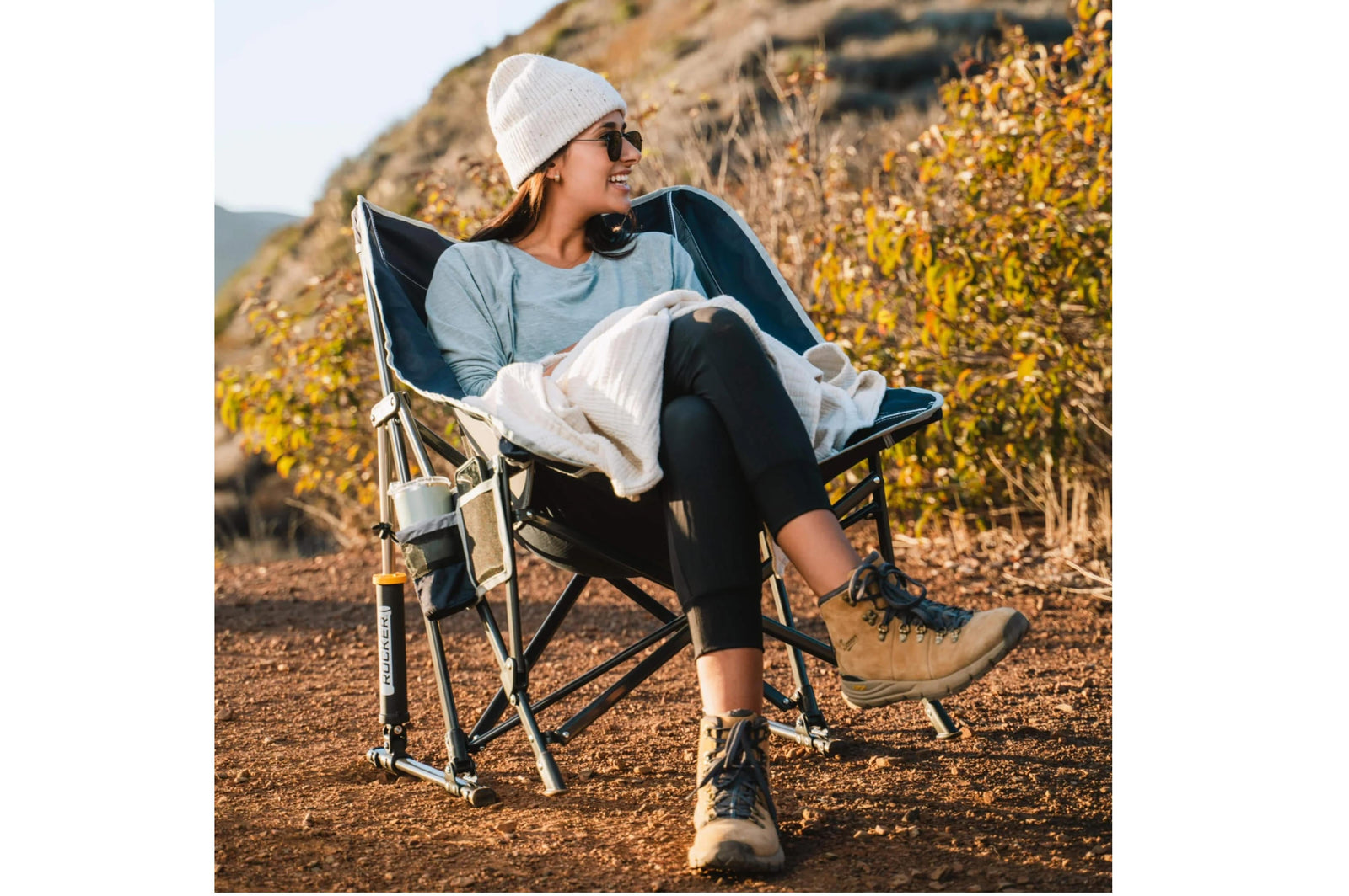 GCI - Pod Rocker Indigo Blue - 71.5 x 76 x 88 cm - Camping Stühle