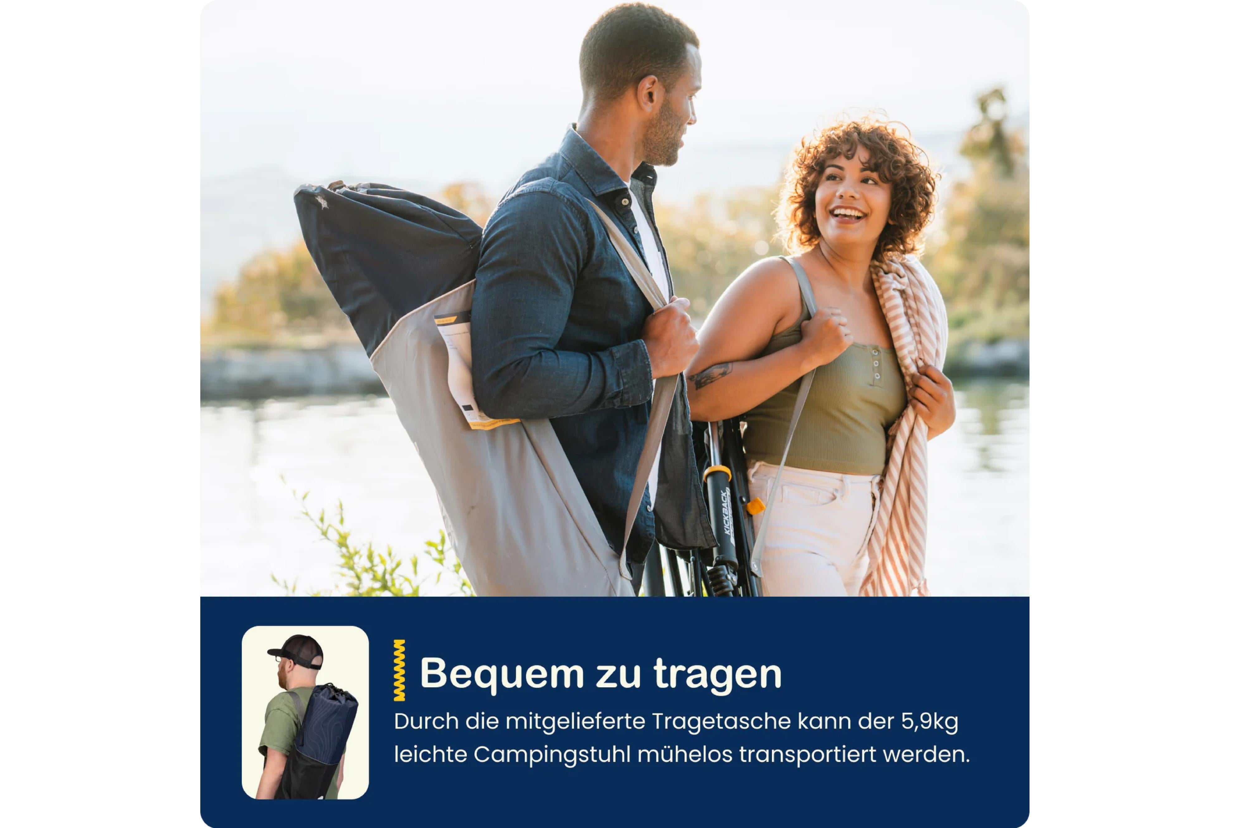 GCI - Road Trip Rocker Navy Topo - 75 x 65.5 x 99 cm - TopDeals