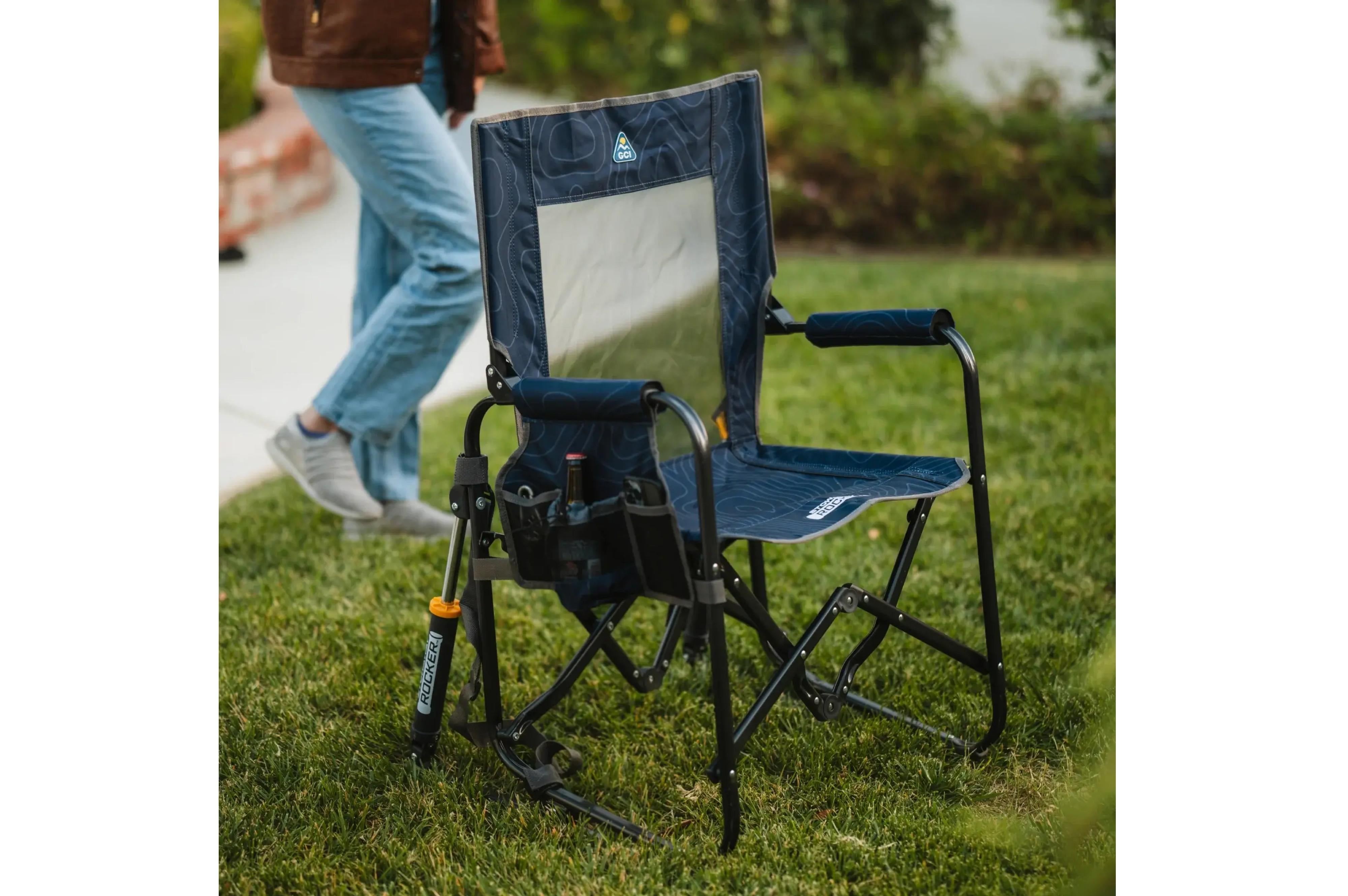 GCI - Stow Away Rocker navy topo - 60x63x99 - Camping Stühle