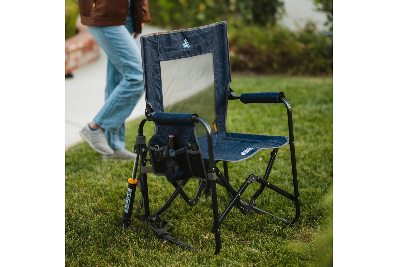 GCI - Stow Away Rocker navy topo - 60x63x99 - Camping Stühle