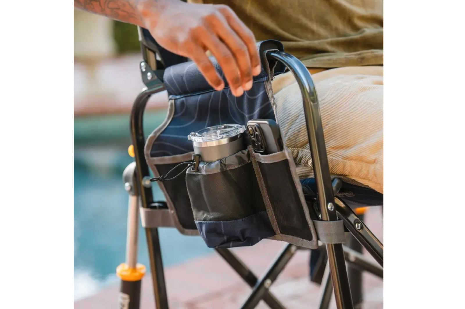 GCI - Stow Away Rocker navy topo - 60x63x99 - Camping Stühle