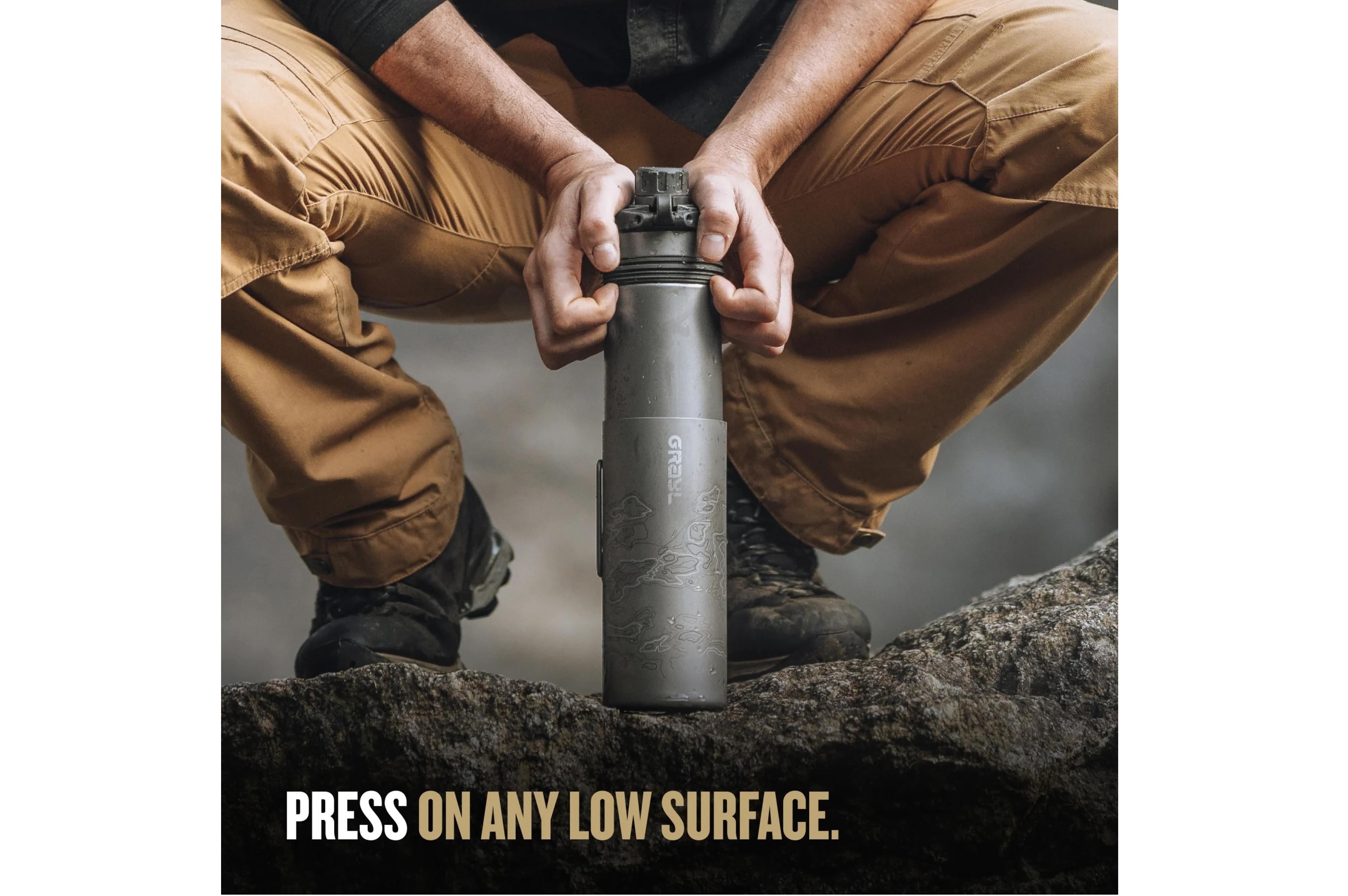 Grayl - Geopress Titanium BL - Ø8.6x26.5 cm - Grayl Geopress Purifier