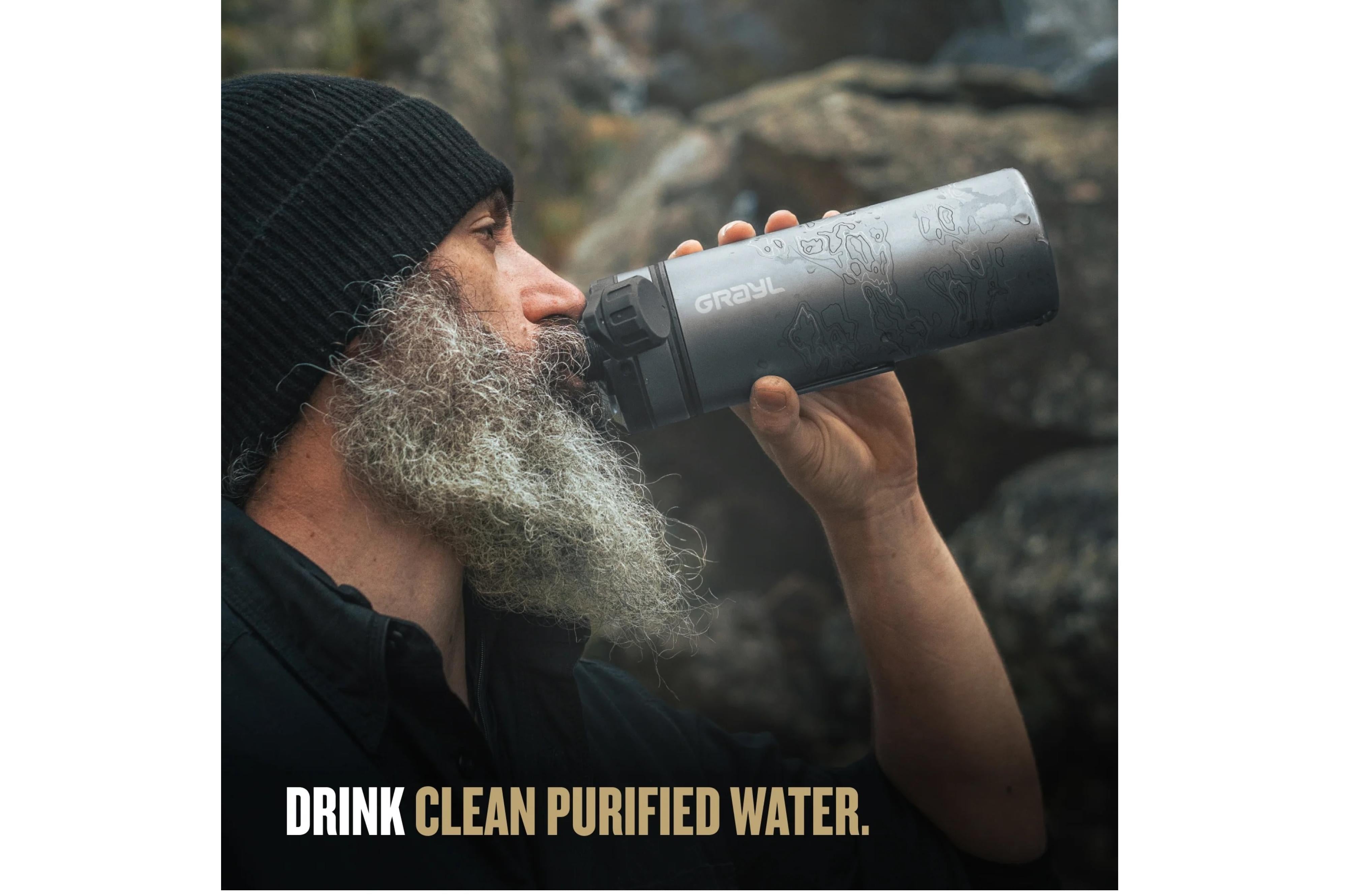 Grayl - Geopress Titanium BL - Ø8.6x26.5 cm - Grayl Geopress Purifier