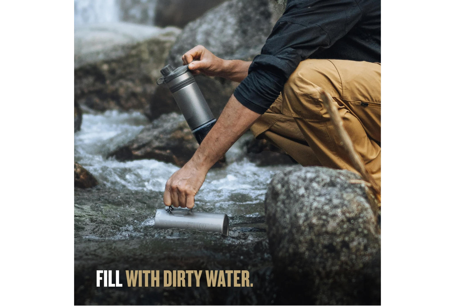 Grayl - Geopress Titanium BL - Ø8.6x26.5 cm - Grayl Geopress Purifier