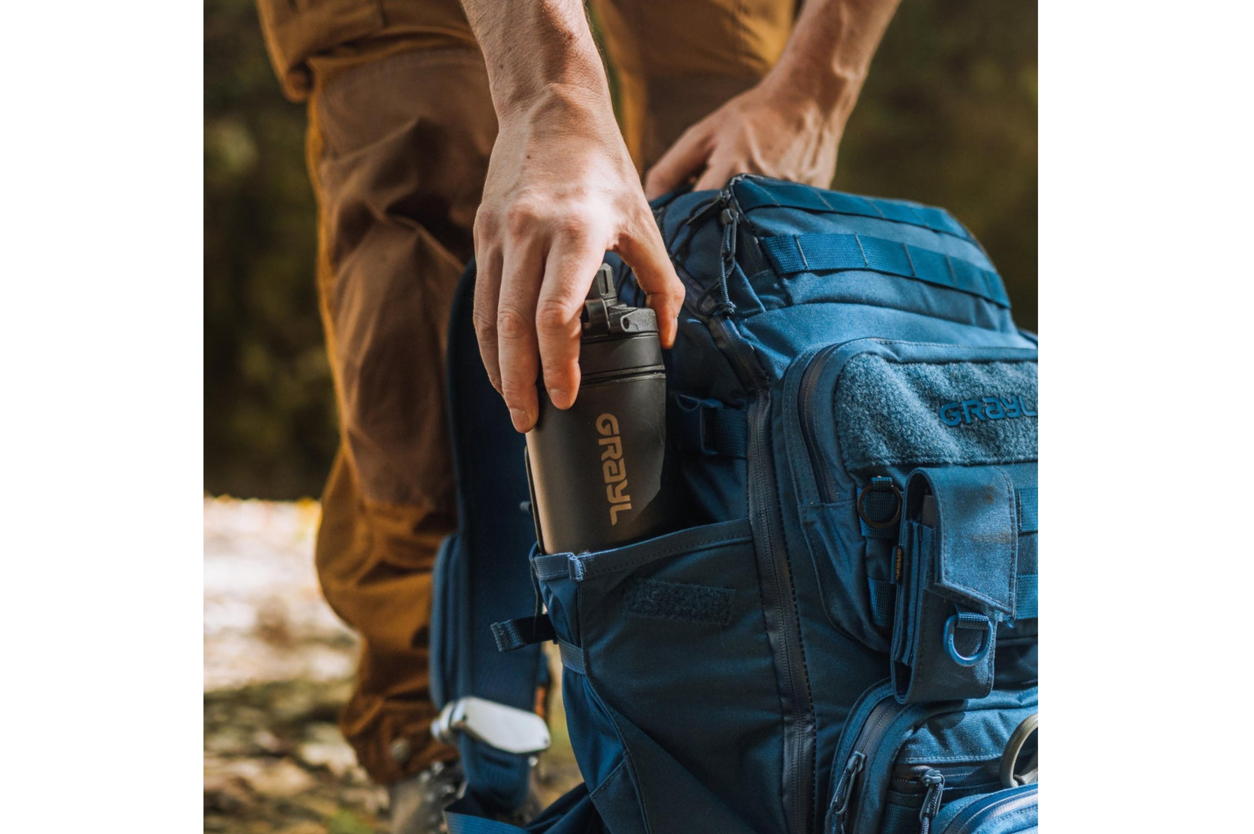 Grayl - Geopress Titanium Black TI - Ø8.2x25.7 cm - Grayl Geopress Purifier