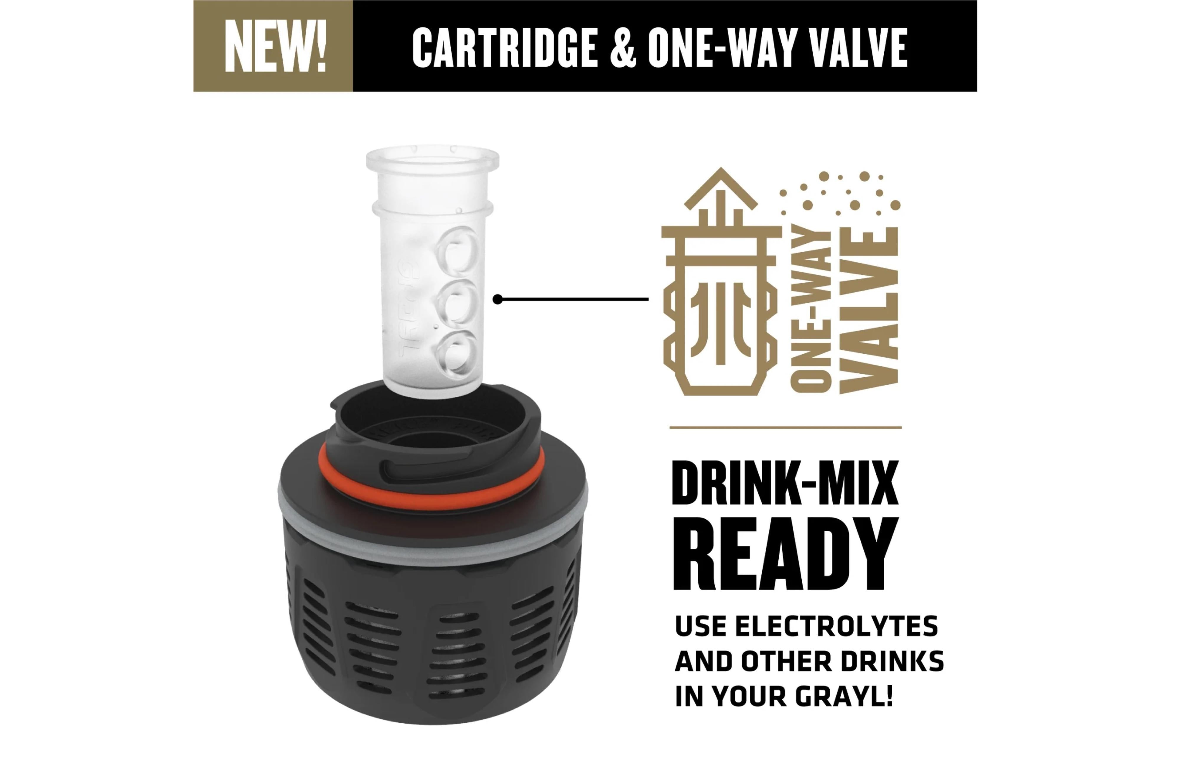 Grayl - Geopress Titanium OD - Ø8.6x26.5 cm - Grayl Geopress Purifier