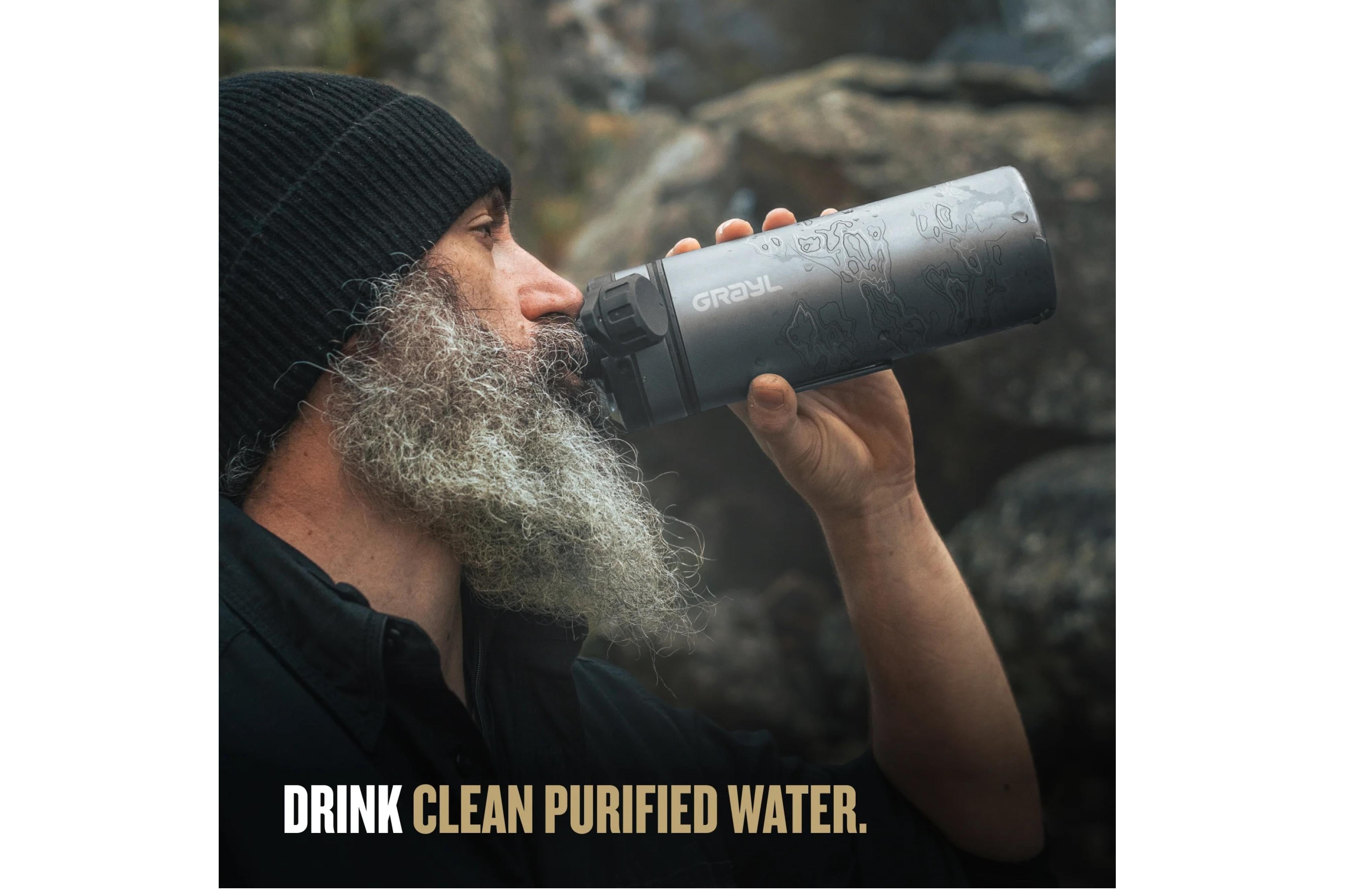 Grayl - Geopress Titanium OD - Ø8.6x26.5 cm - Grayl Geopress Purifier