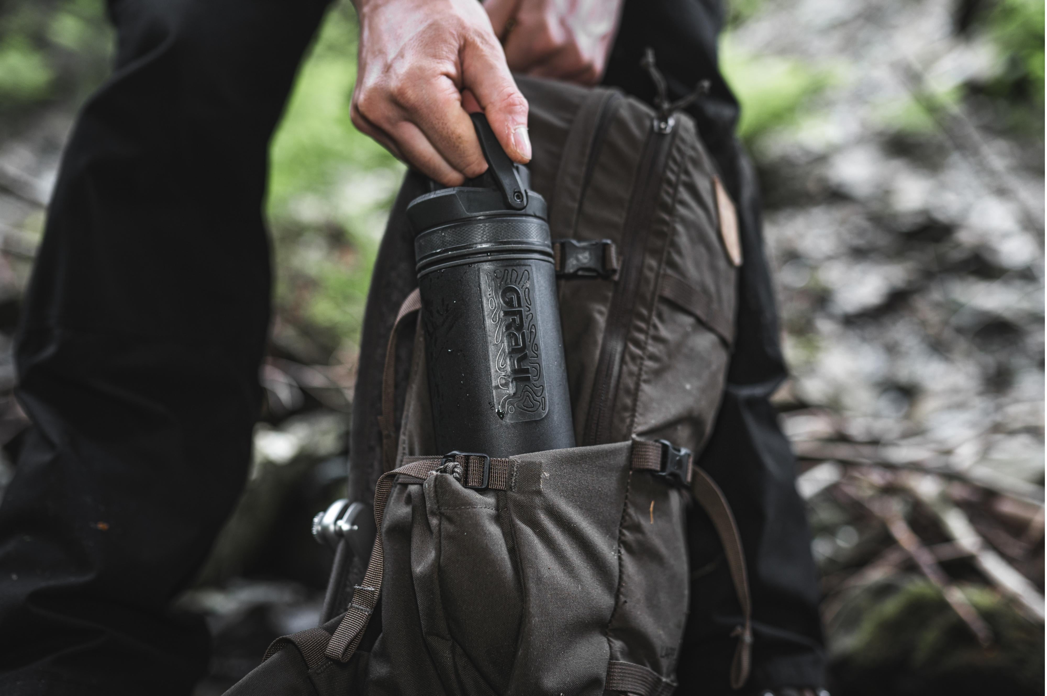 Grayl - Ultrapress Purifier 2.0 Covert Black - Ø7.3x24.5 cm - Grayl Ultrapress Purifier