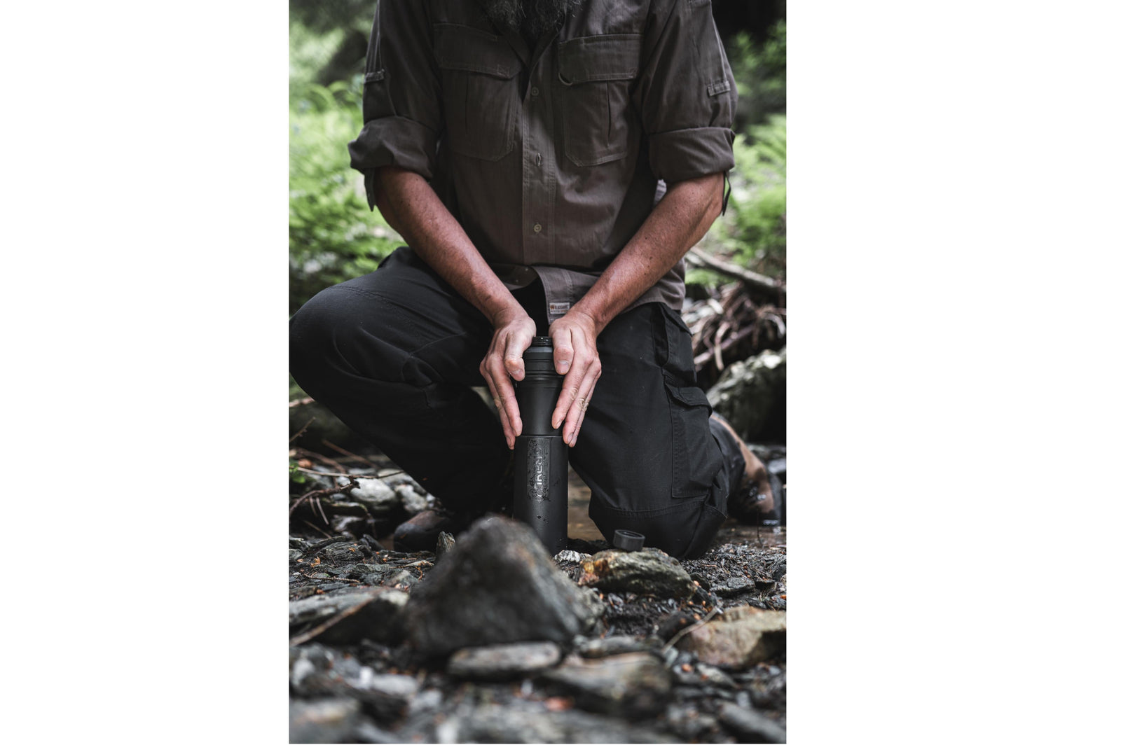 Grayl - Ultrapress Purifier 2.0 Covert Black - Ø7.3x24.5 cm - Grayl Ultrapress Purifier