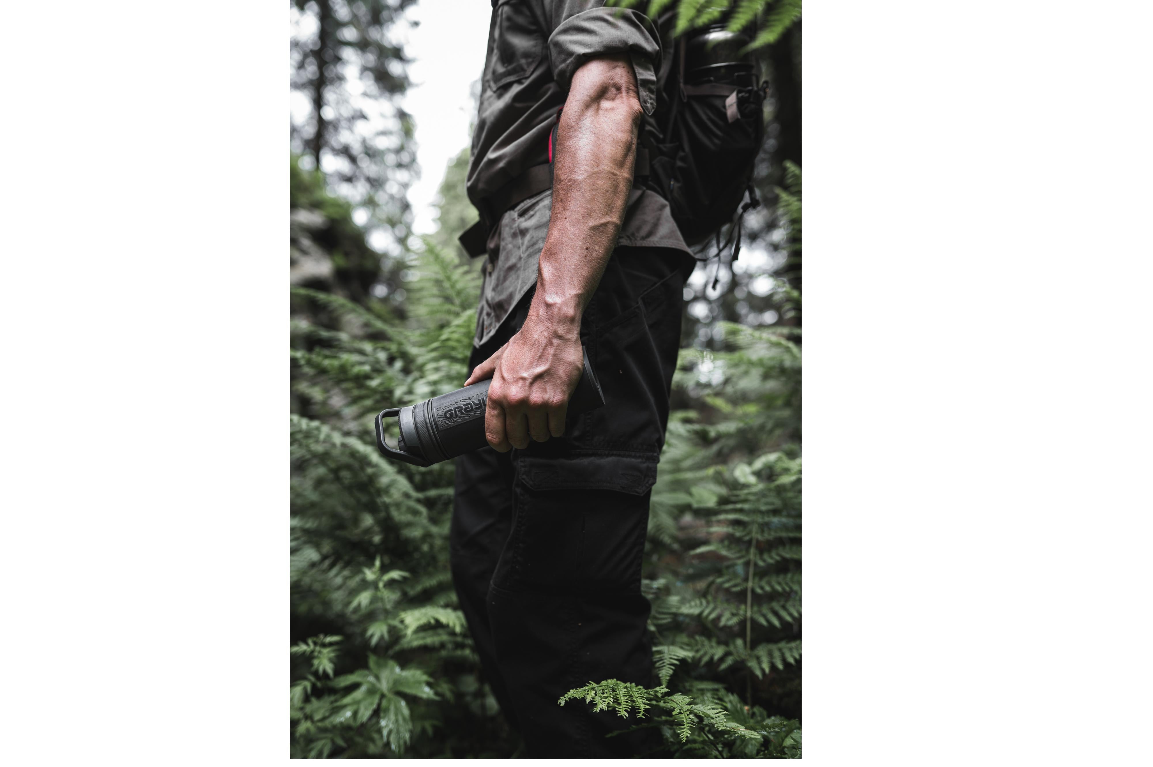 Grayl - Ultrapress Purifier 2.0 Covert Black - Ø7.3x24.5 cm - Grayl Ultrapress Purifier