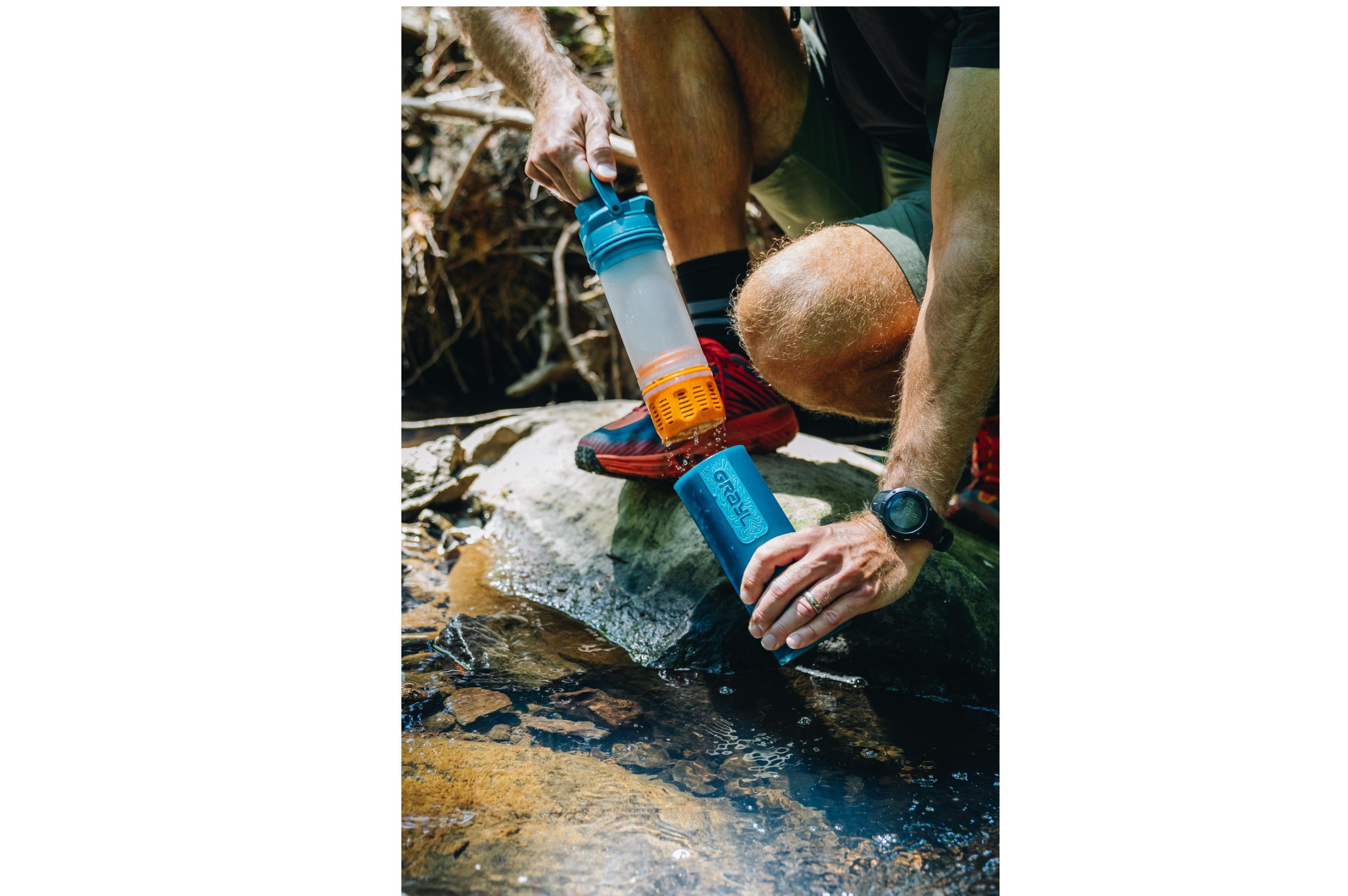 Grayl - Ultrapress Purifier 2.0 Forrest Blue - Ø7.3x24.5 cm - Grayl Ultrapress Purifier