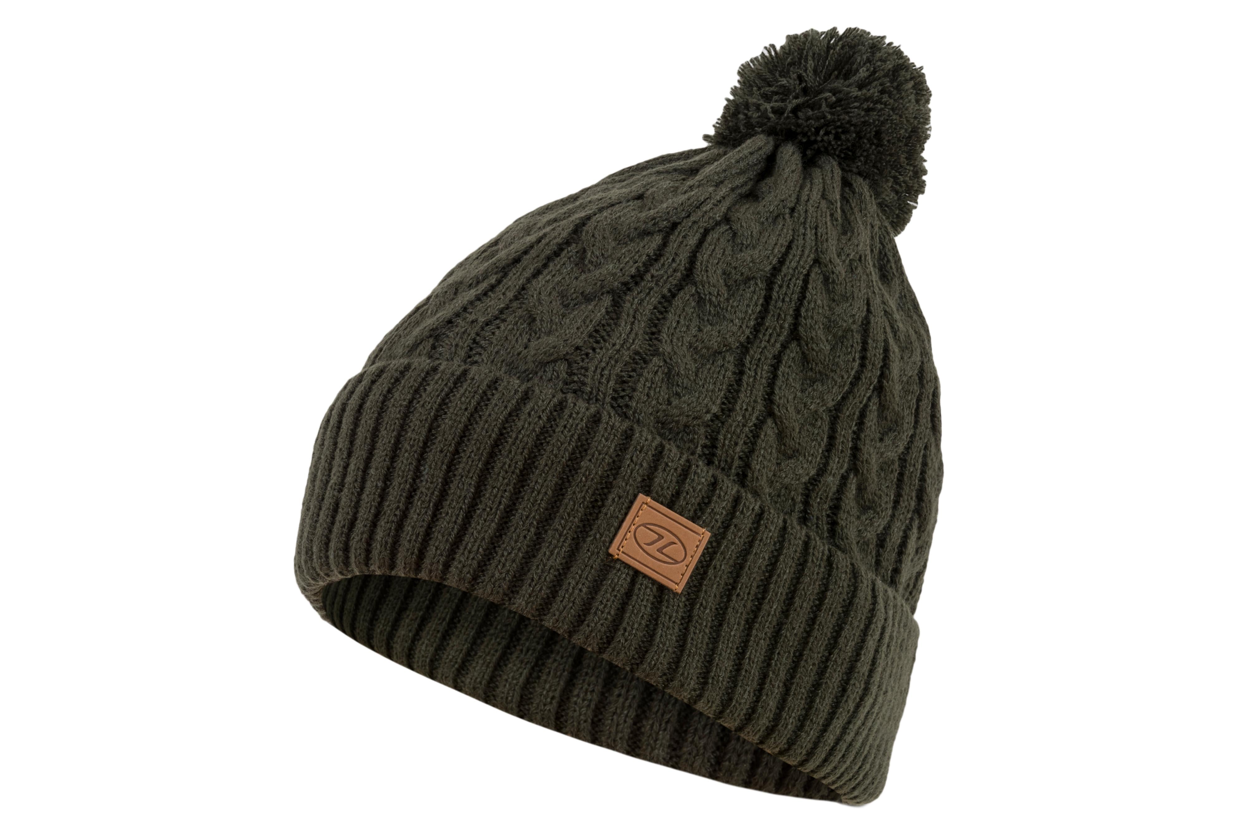 Highlander - Beira Lined Bobble Hat - Forrest Green - Kopf