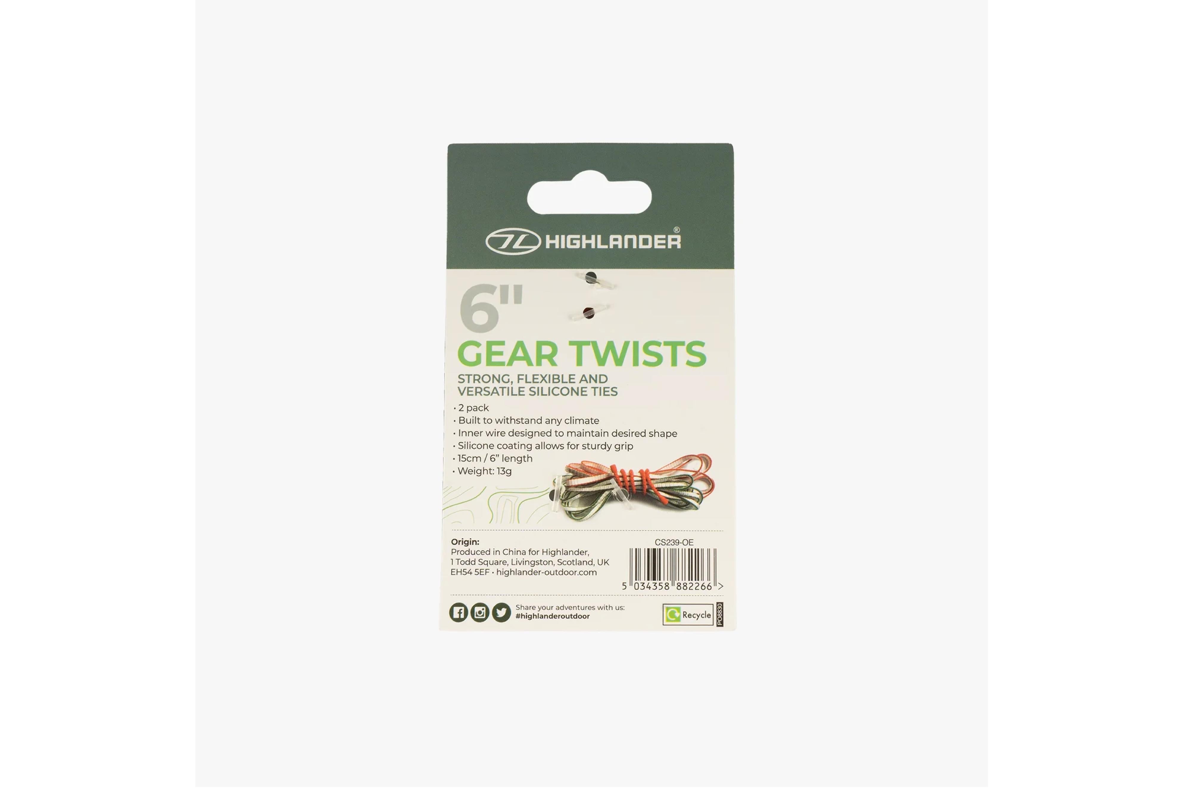 Highlander - Gear Twists Set 15cm - Camping Zubehör