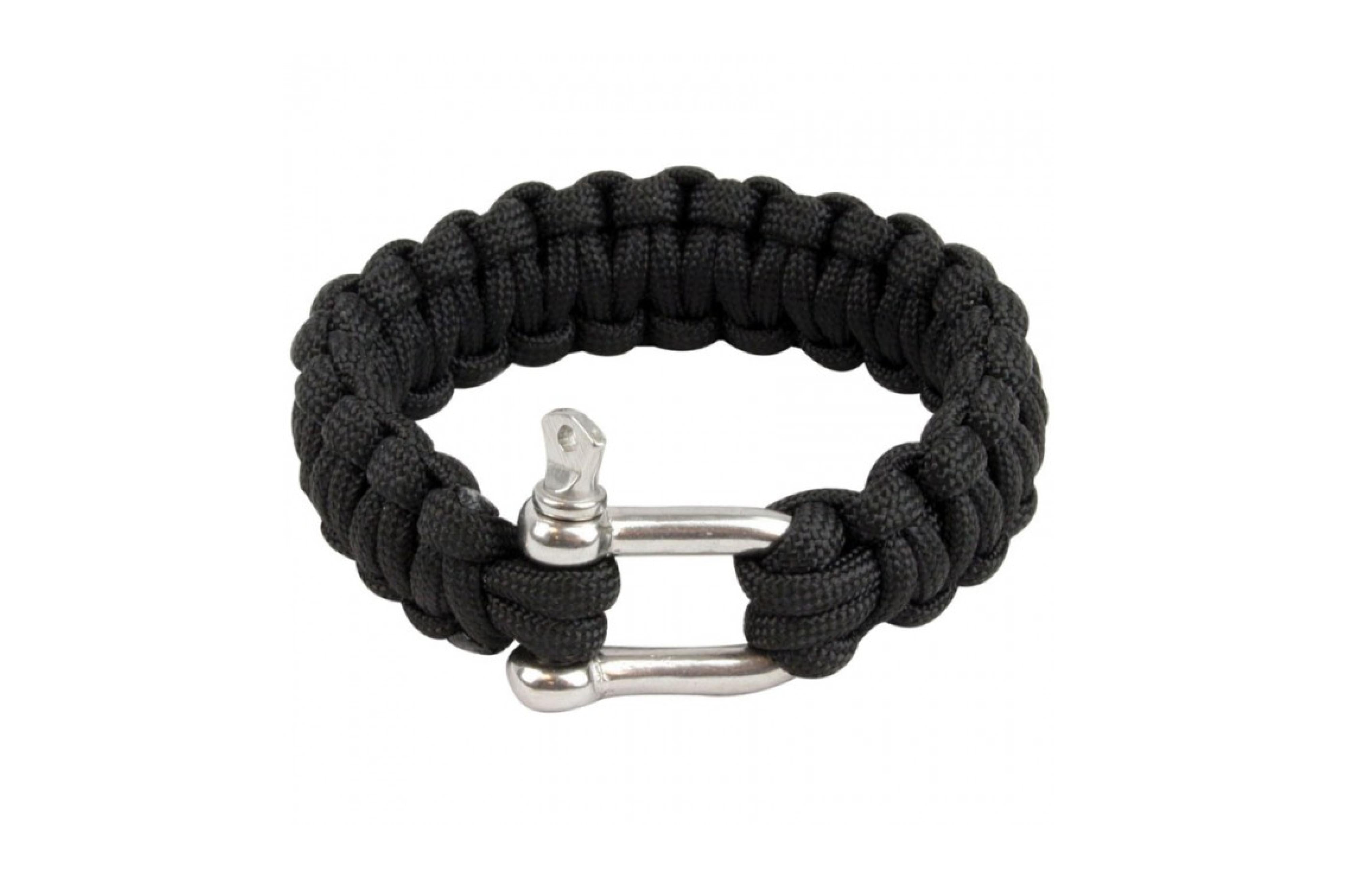 Paracord Bracelet D Ring - Black - Accessories