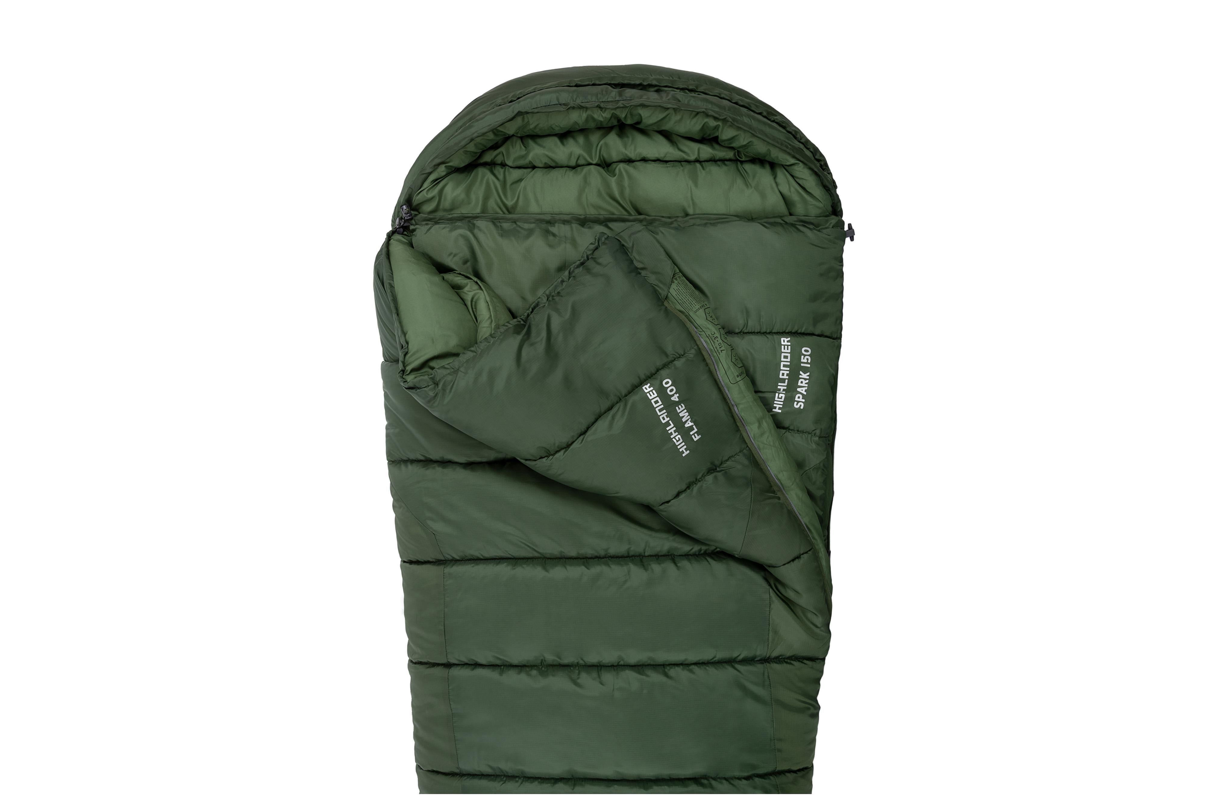 Highlander - Phoenix Flame 400 Mummy Olive Green - Forrest Green / 220cm (L) - Schlafsäcke