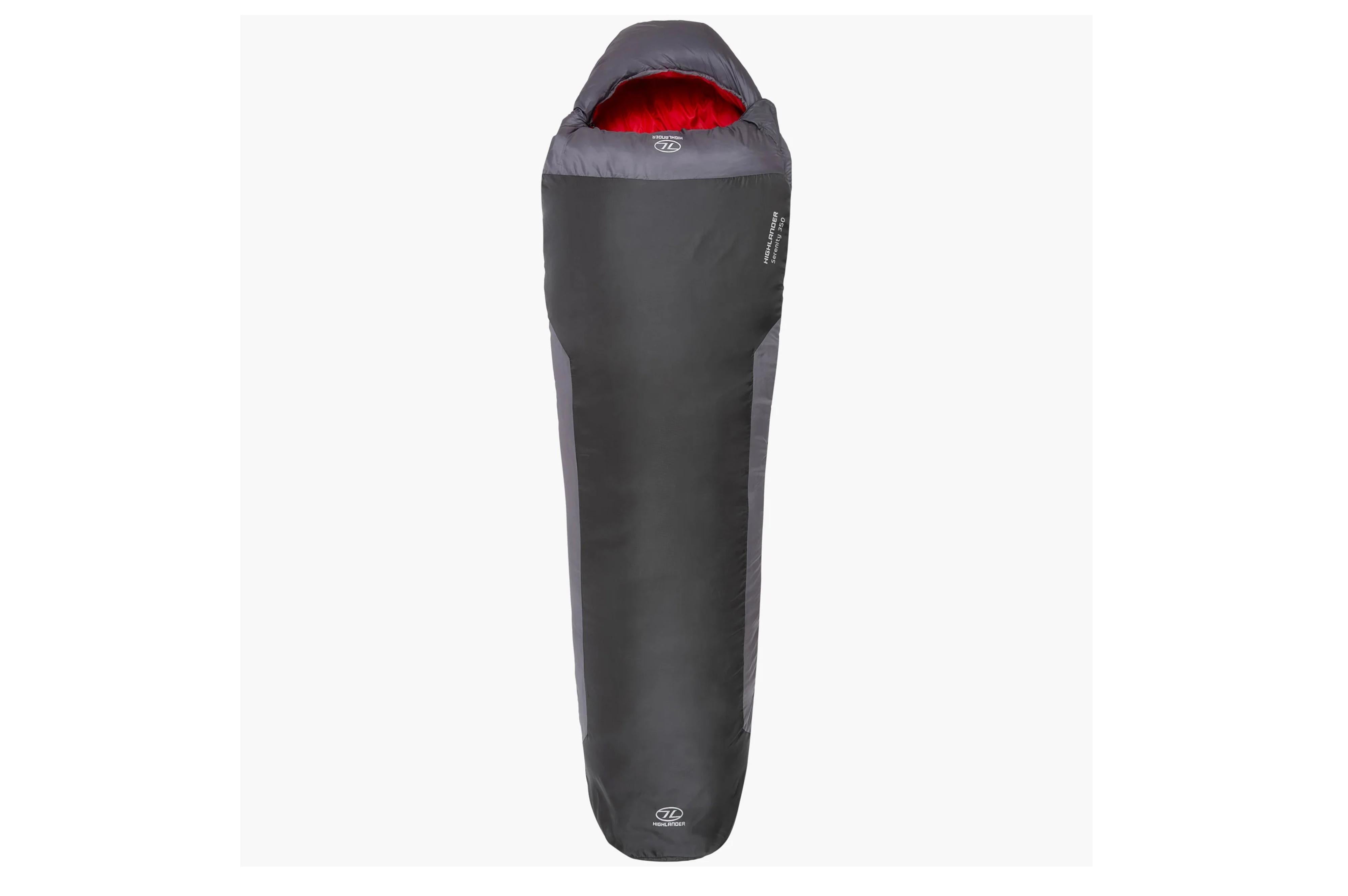 Highlander - Serenity 350 Mummy charcoal - 220 x 80 x 55 cm - Schlafsäcke