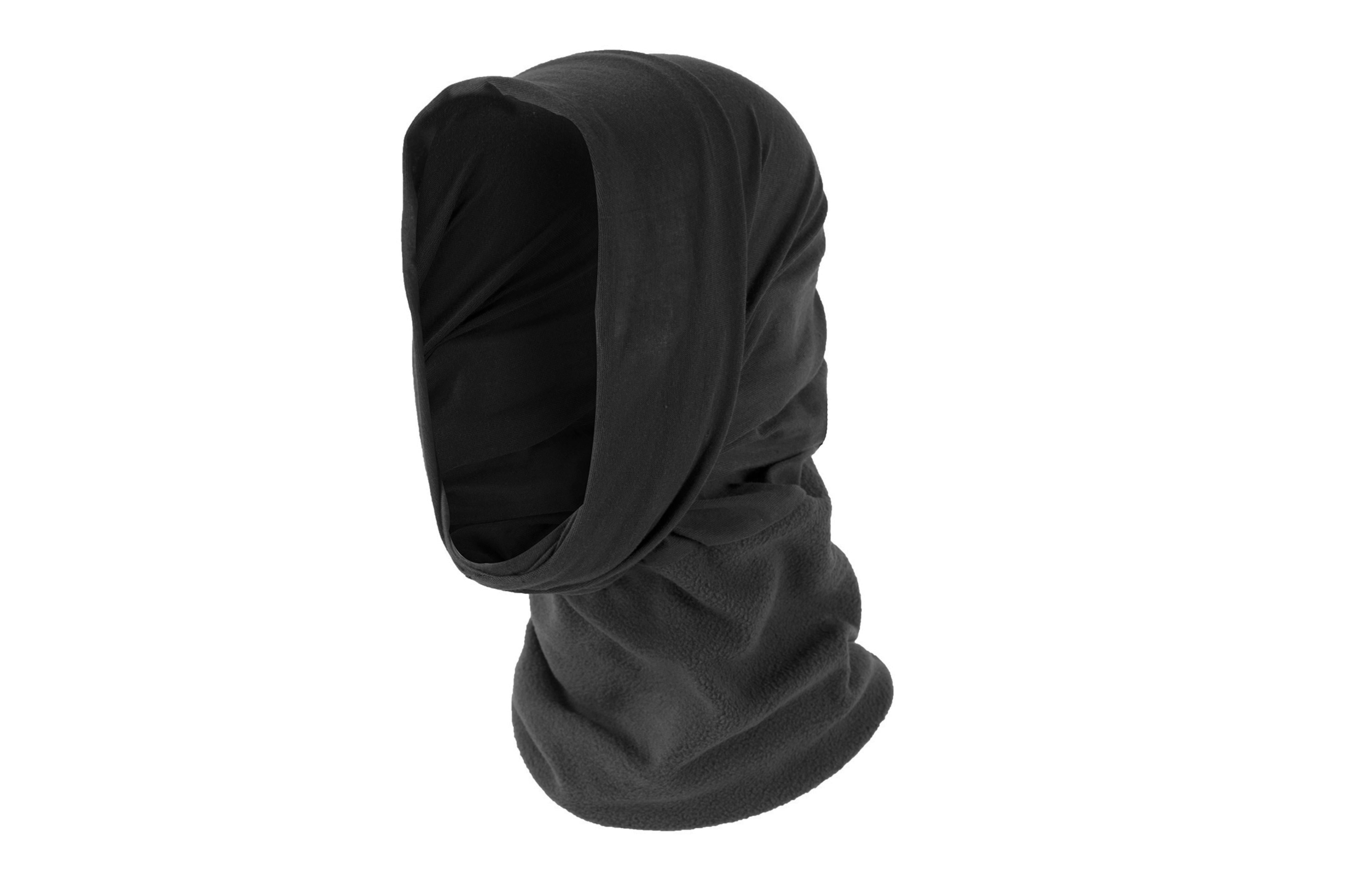 Thermal Fleece Headover - Black - Kopf