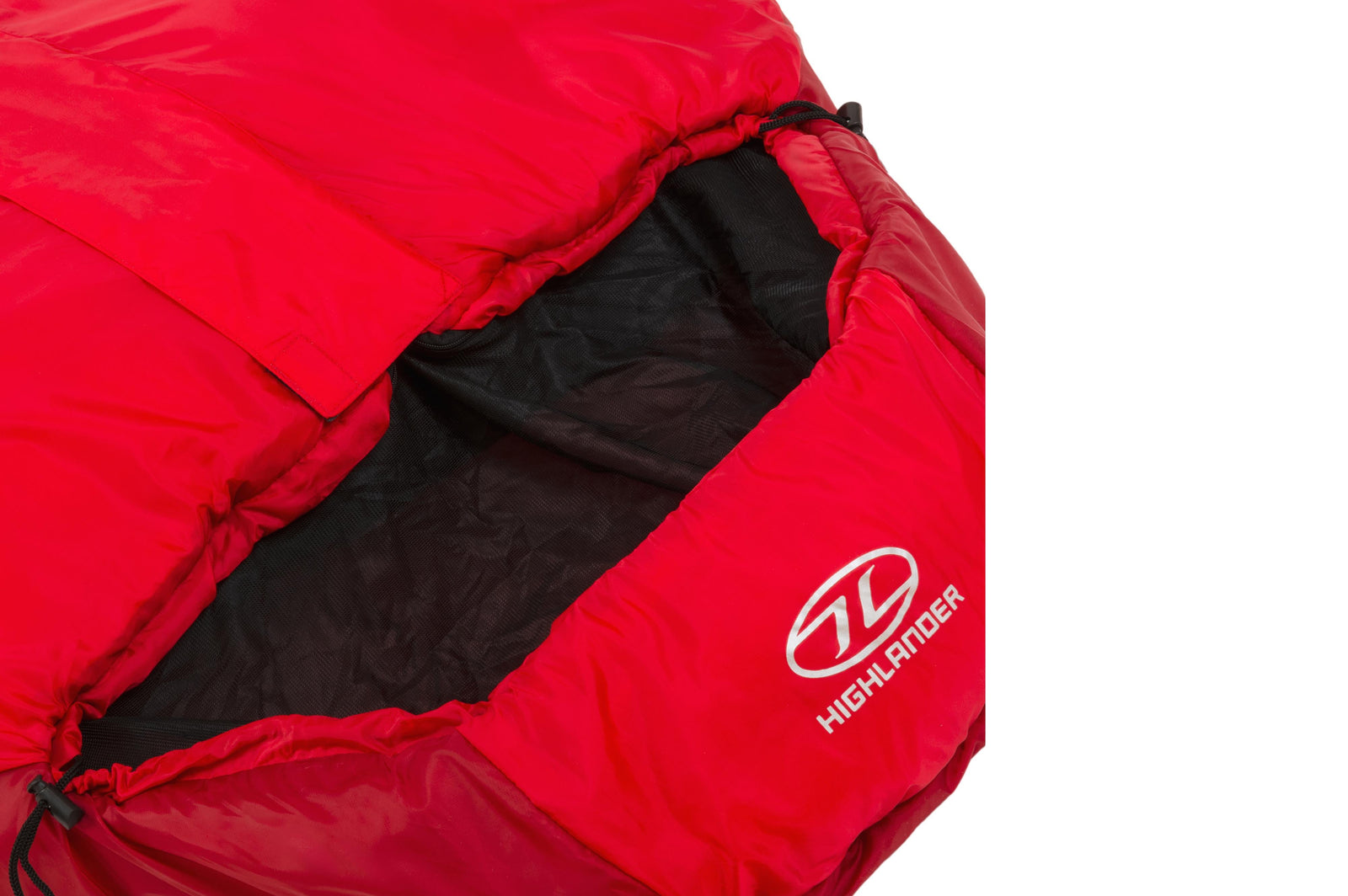 Highlander - Trekker 250 Sleeping Bag Red - Red / 220cm (L) - Schlafsäcke