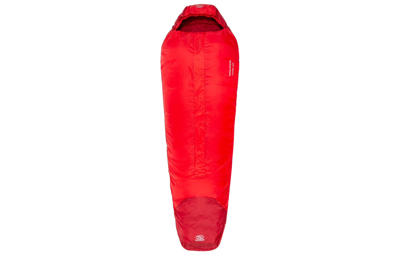 Highlander - Trekker 250 Sleeping Bag Red - Red / 220cm (L) - Schlafsäcke