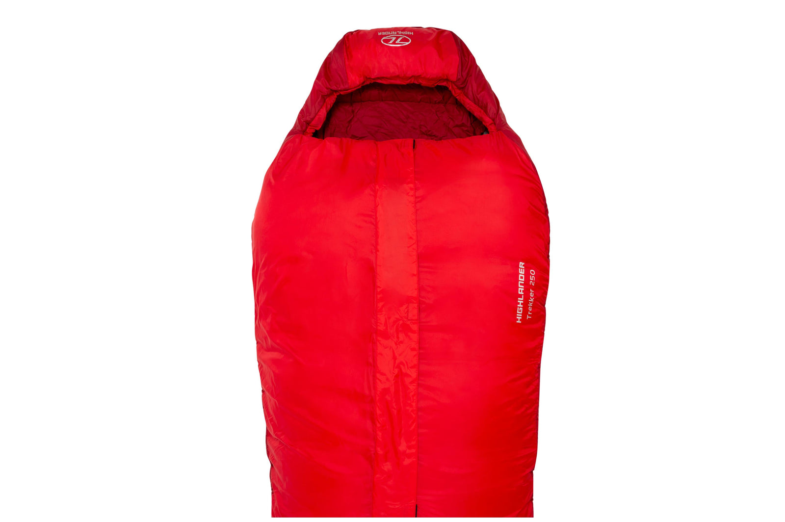 Highlander - Trekker 250 Sleeping Bag Red - Red / 220cm (L) - Schlafsäcke