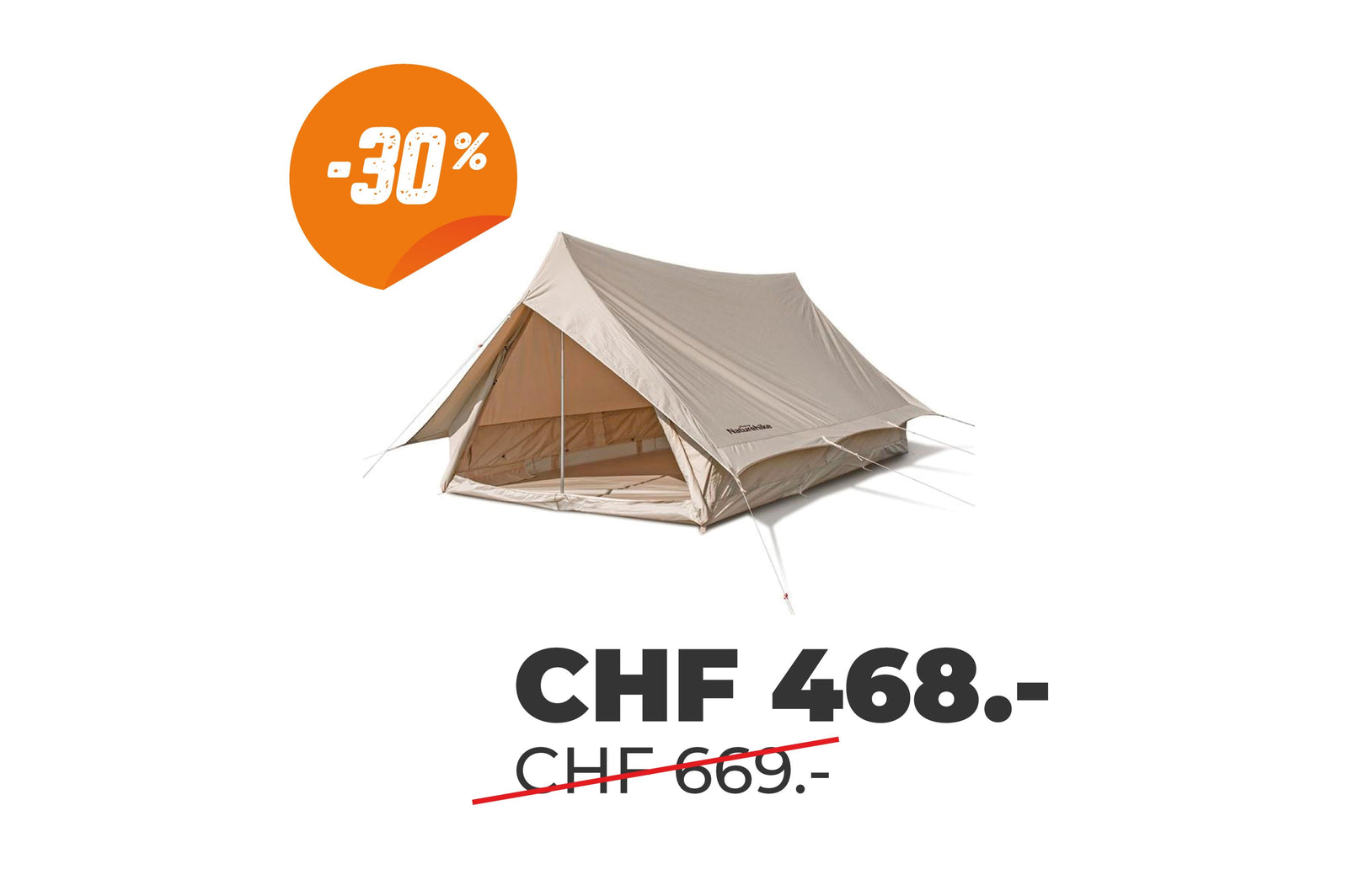 Naturehike - Extend Cotton Tent - 305x183x150cm - 3 Personen Zelte