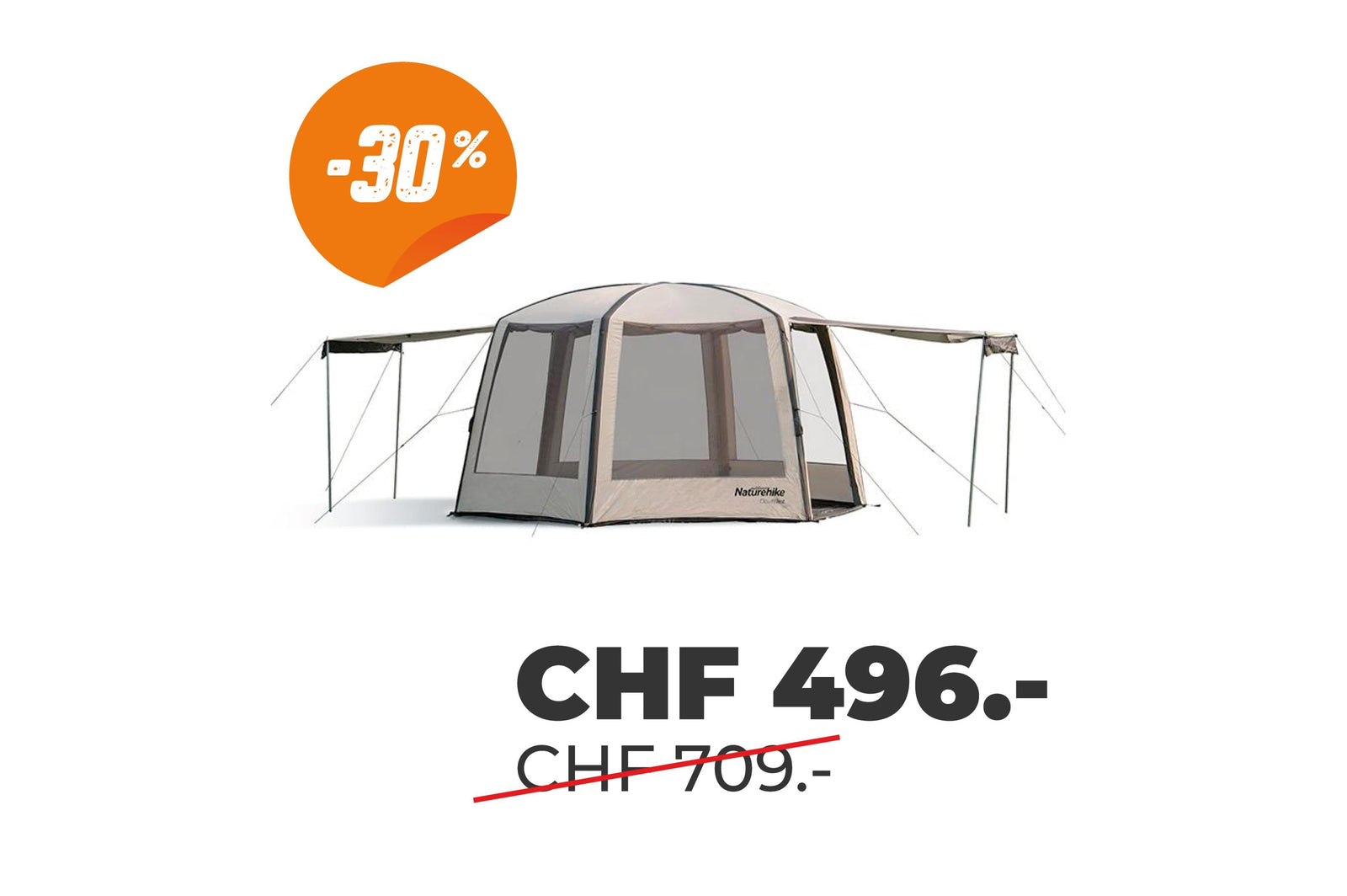 Naturehike - Hexagonal Airpole Tent - 380x329x220cm - 4 Personen Zelte