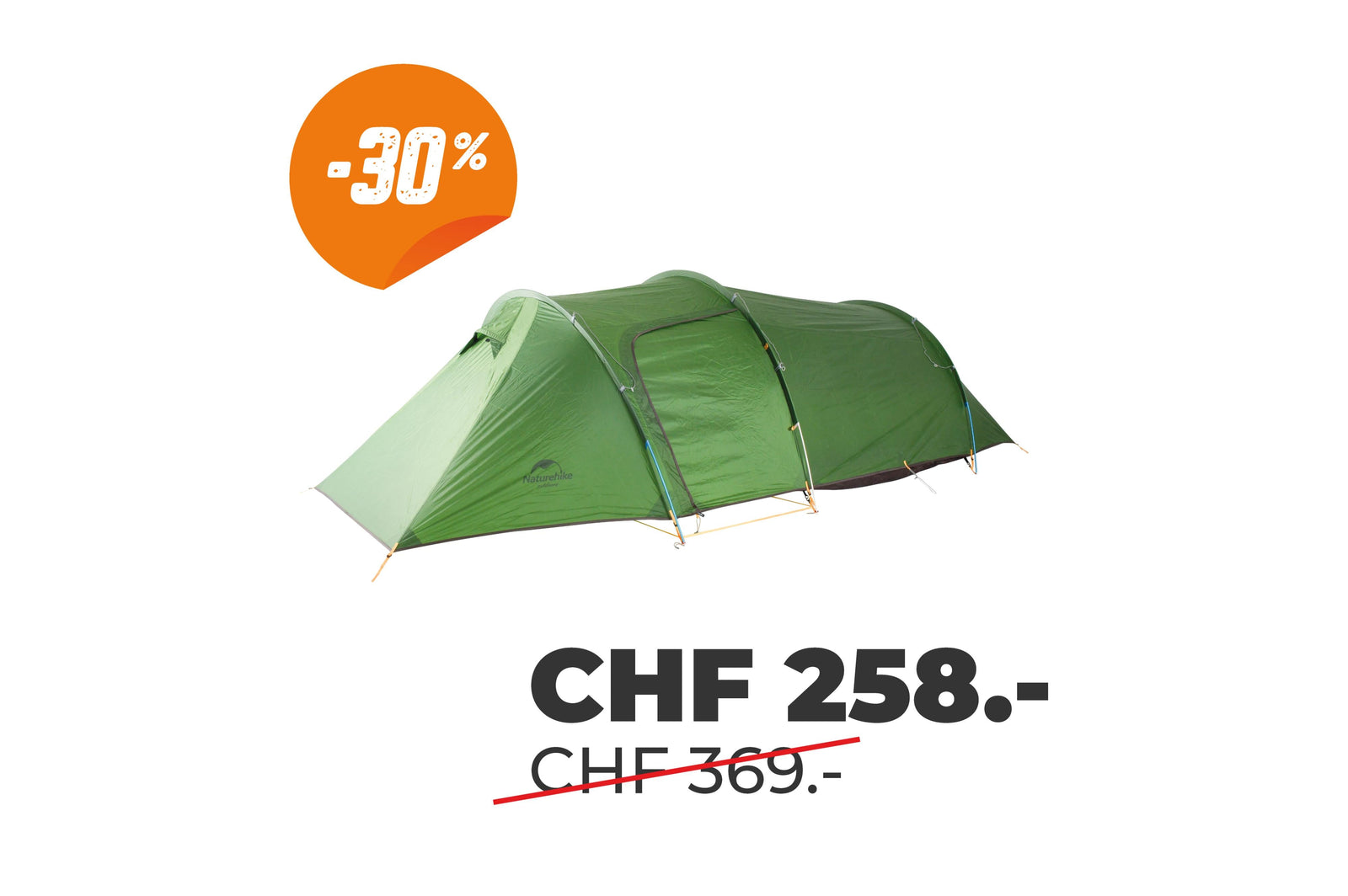 Naturehike - Opalus 3 - 380x150x100cm - 3 Personen Zelte