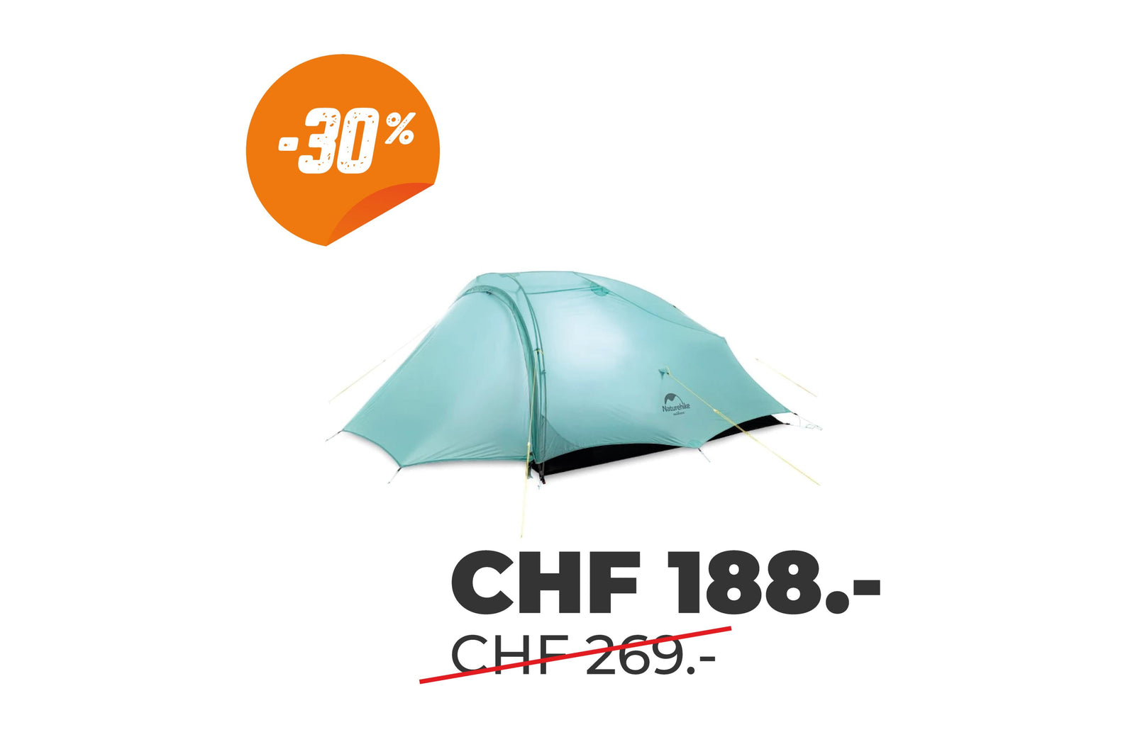 Naturehike - Shared 2 - 265x100x163cm - 2 Personen Zelte