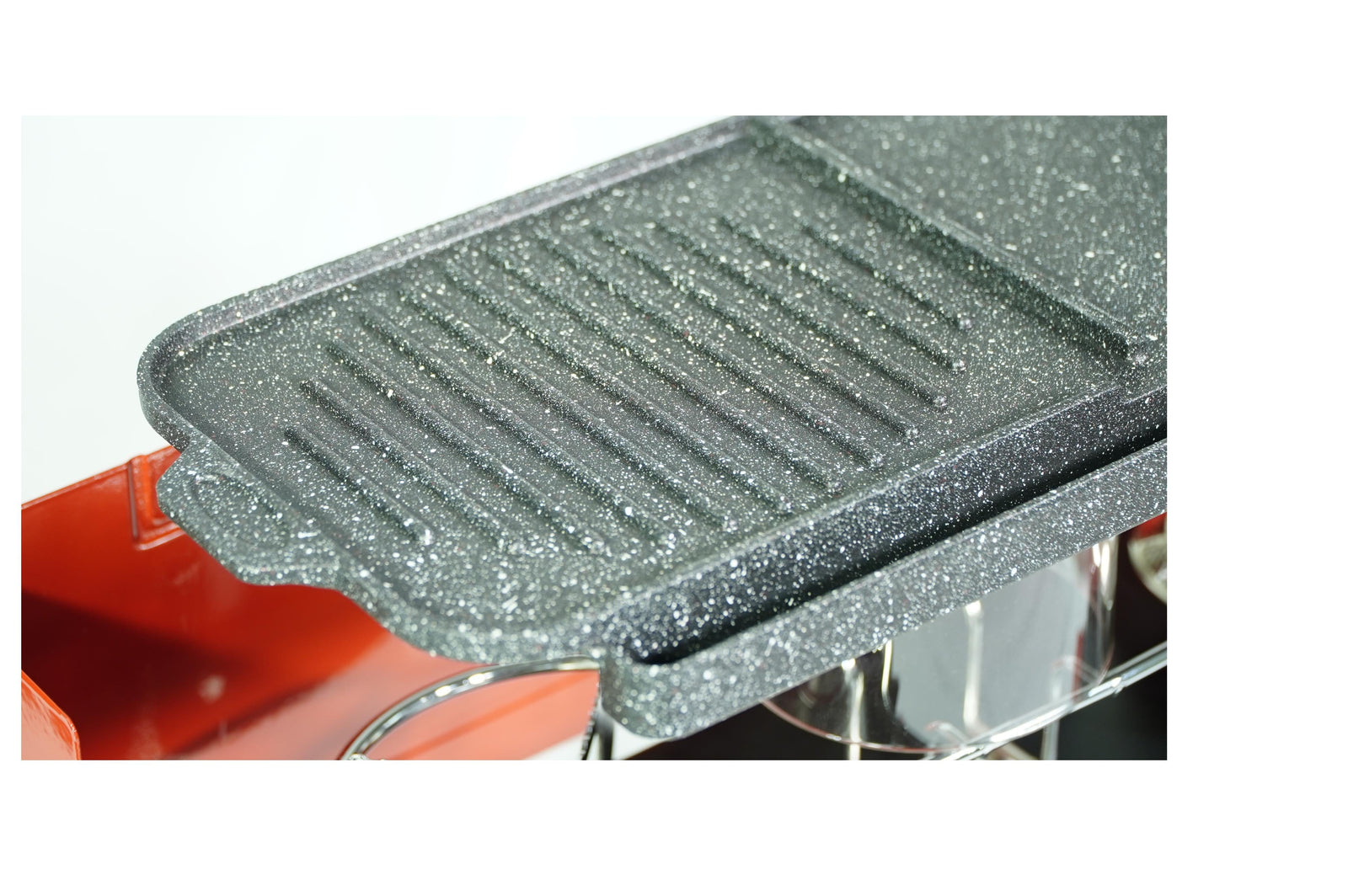 Orcamp - Aluminium Granit Coating Grill - 50x10x30 cm - Essen & Küche