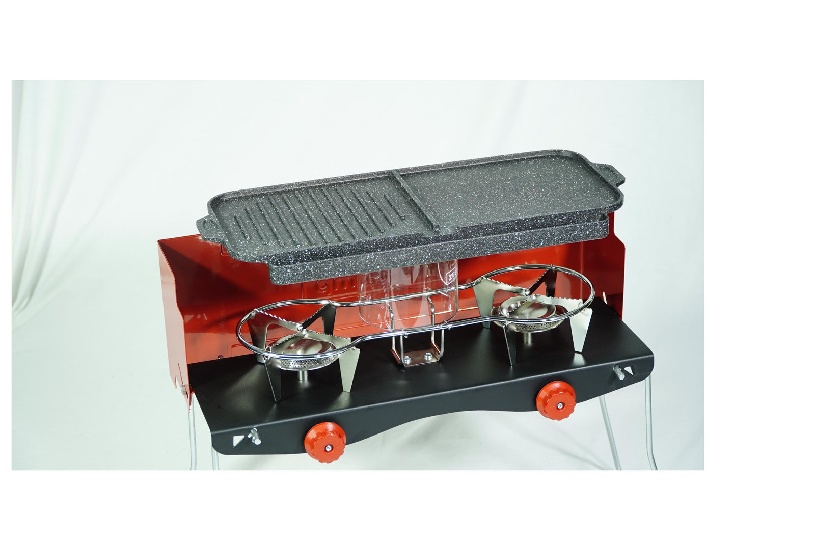 Orcamp - Aluminium Granit Coating Grill - 50x10x30 cm - Essen & Küche