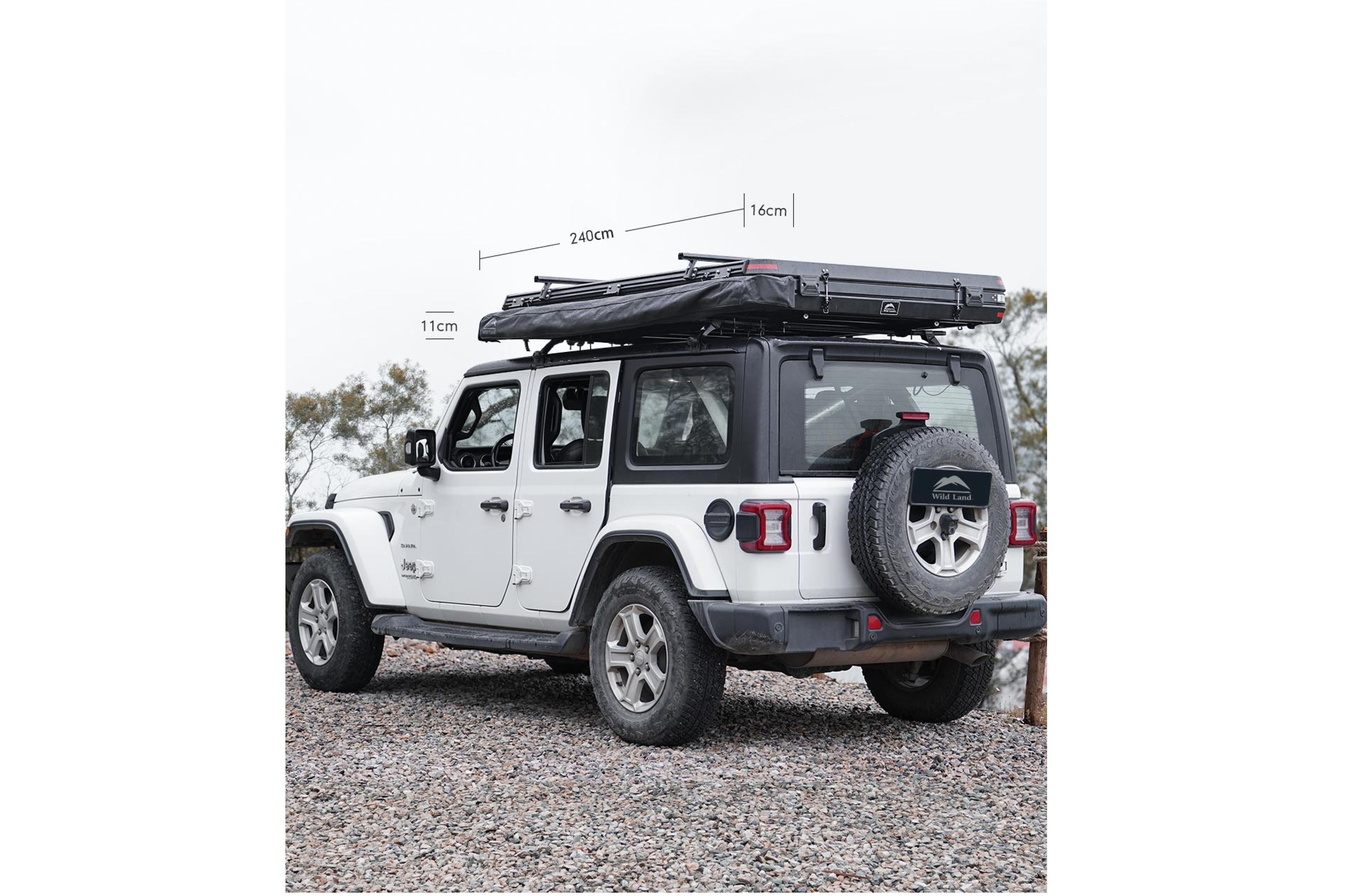 Wild Land - 180° Car Awning Left-Side - 460x200x200 cm - TopDeals