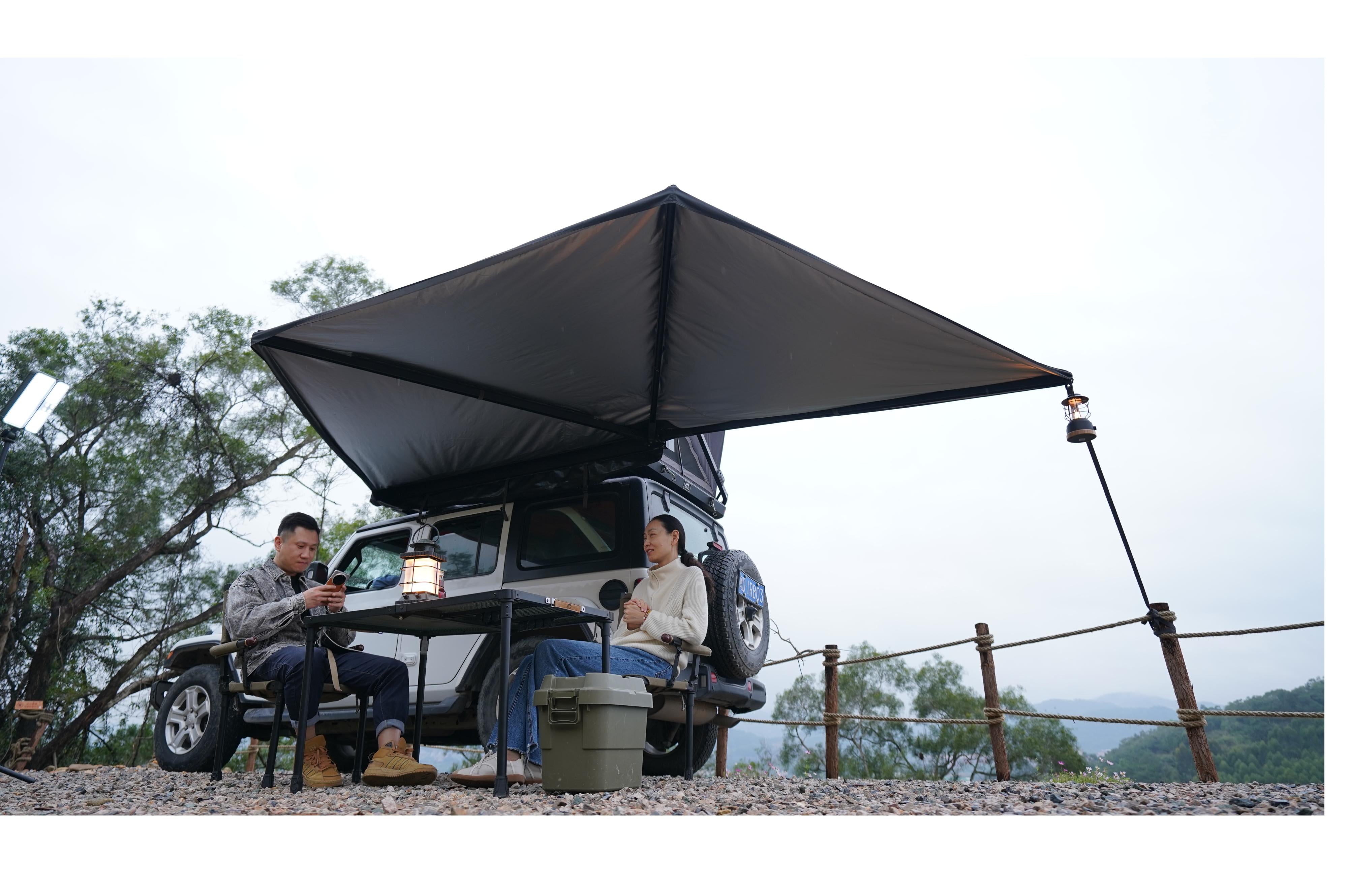 Wild Land - 180° Car Awning Left-Side - 460x200x200 cm - TopDeals
