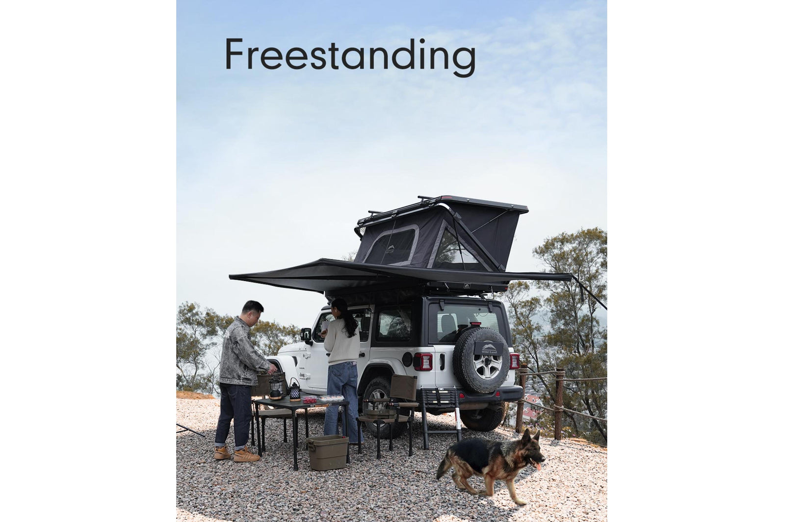 Wild Land - 180° Car Awning Left-Side - 460x200x200 cm - TopDeals