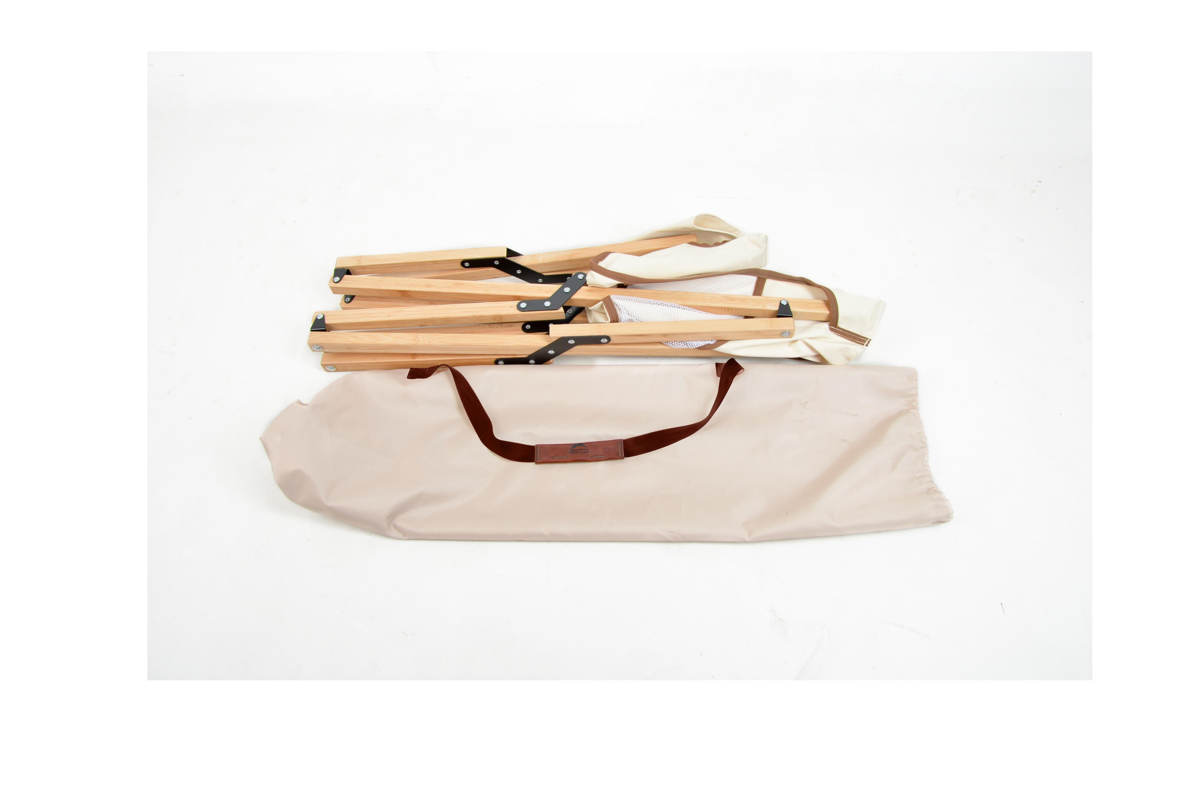 Wild Land - Bamboo Canvas Chair - 55x45x66 cm - Camping Stühle