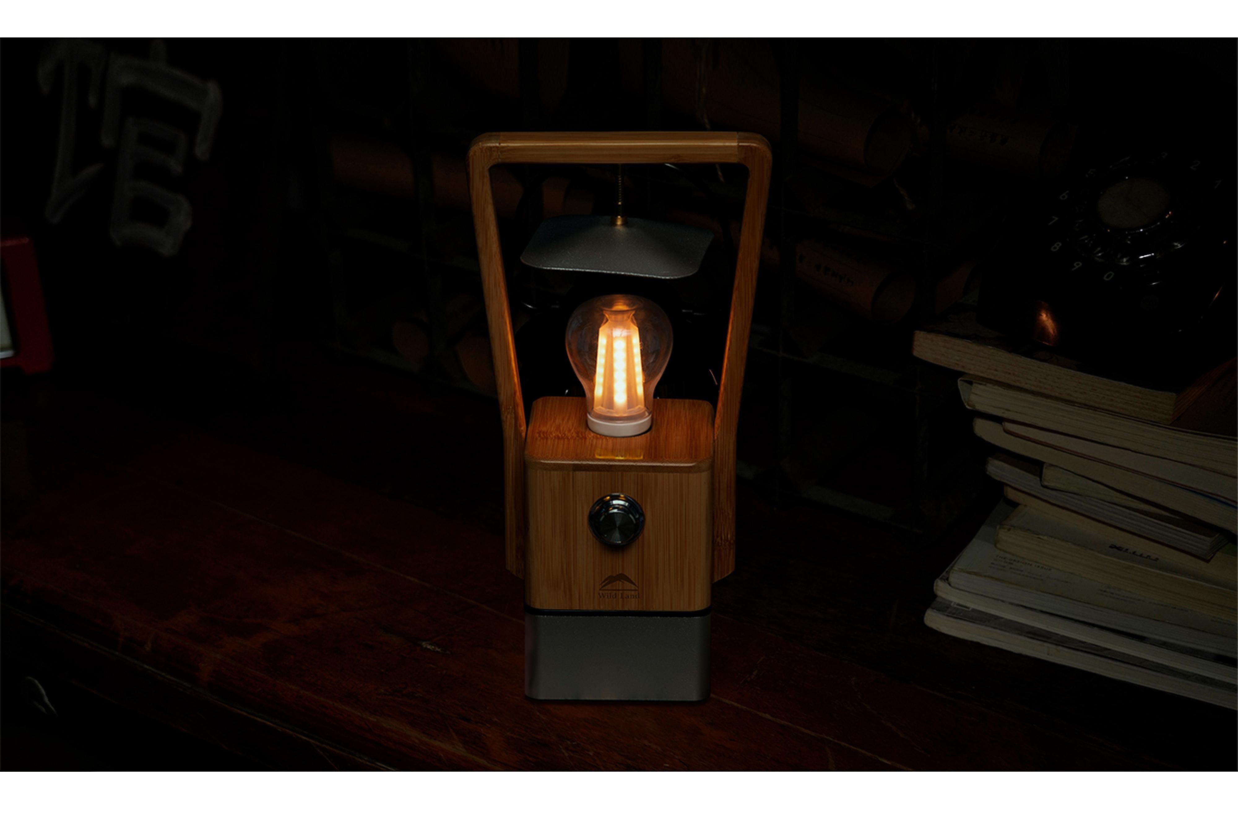 Wild Land - Bamboo Latern - 16.8x10.5x32 cm - TopDeals