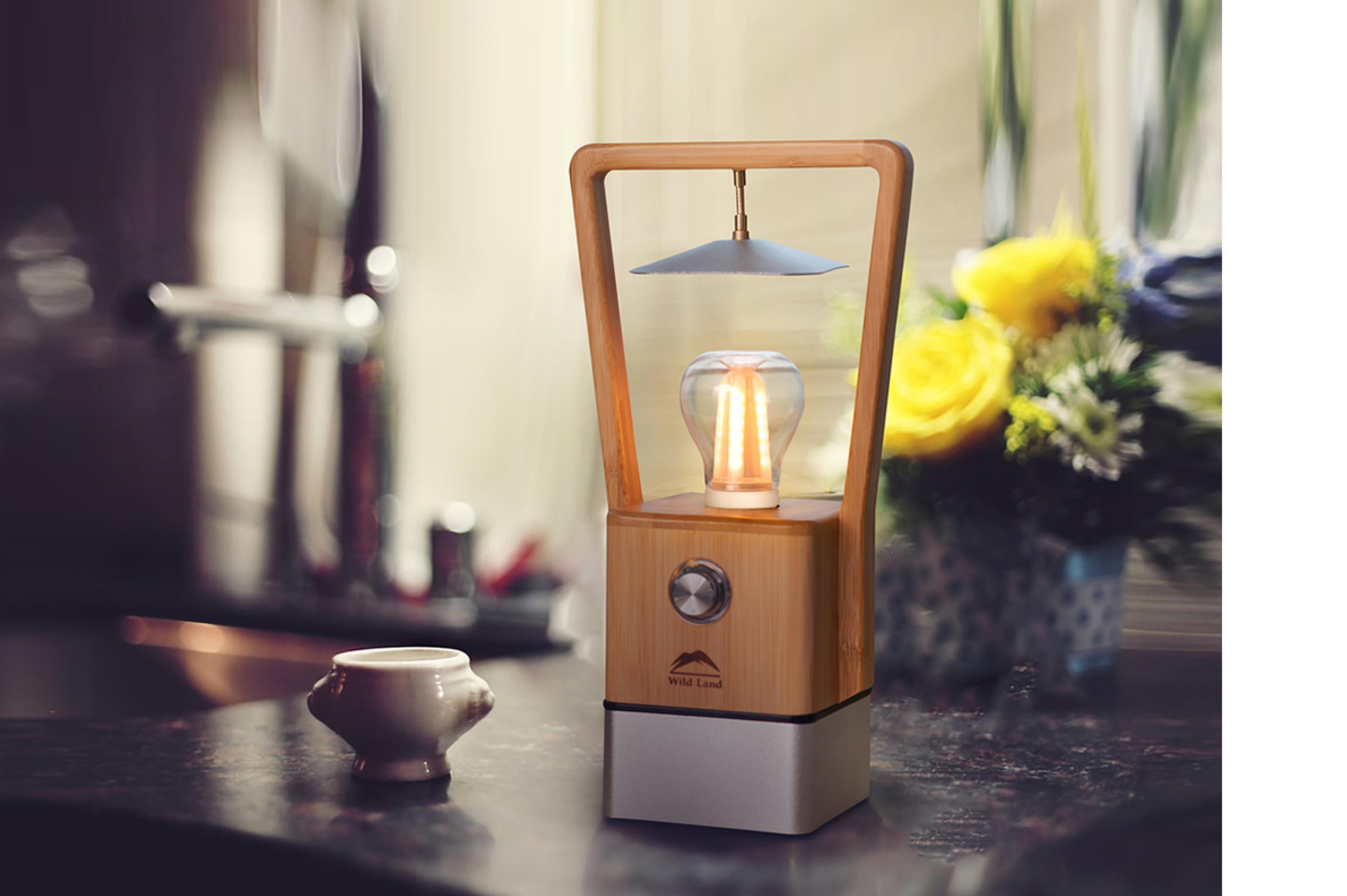 Wild Land - Bamboo Latern - 16.8x10.5x32 cm - TopDeals