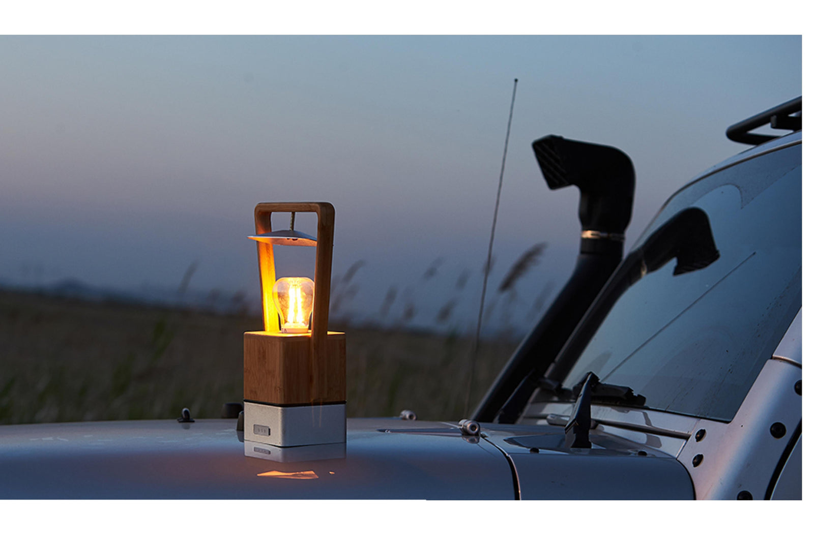 Wild Land - Bamboo Latern - 16.8x10.5x32 cm - TopDeals