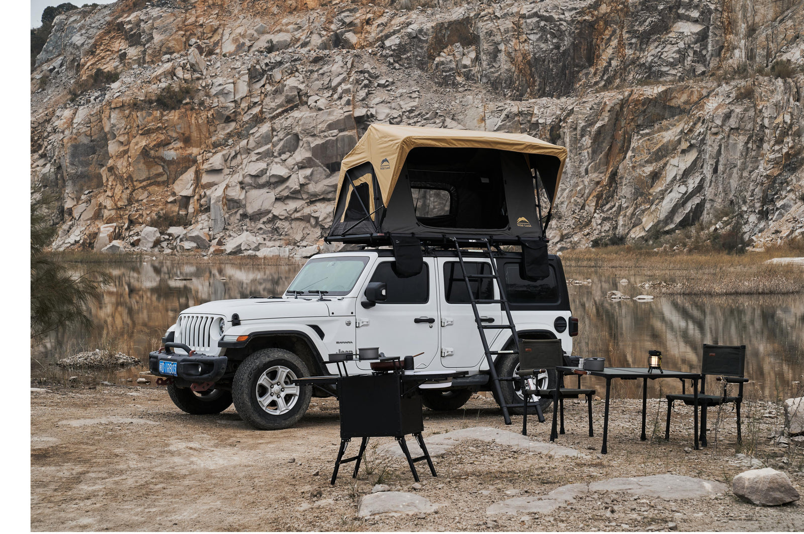 Wild Land - Normandy Auto 140 Lite - 206x140x90/125 cm - Dachzelte