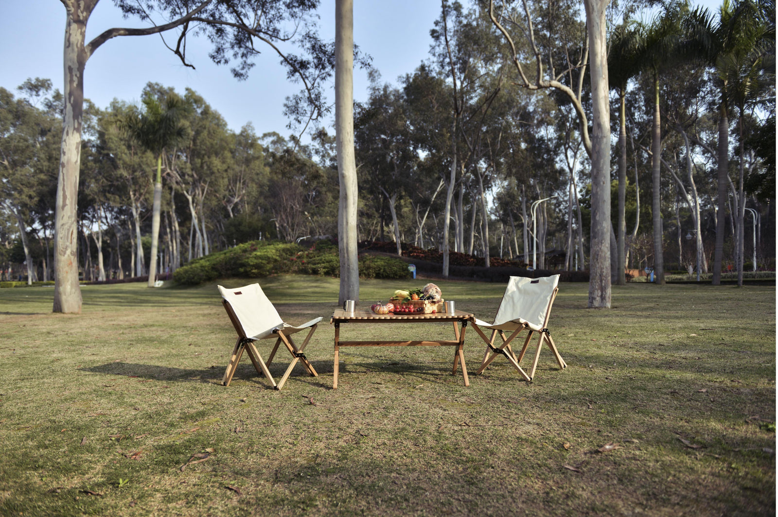 Wild Land - Portable Bamboo Table - 91x60x45 cm - Camping Tische