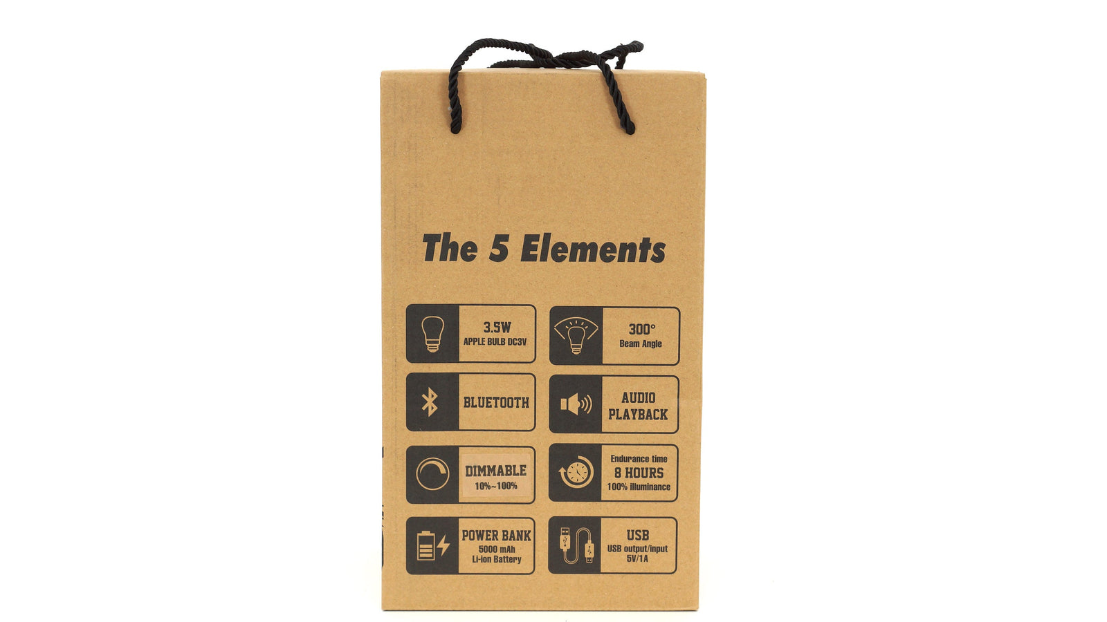 Wild Land - The 5 Element Lantern - 35x20x14 cm - Camping Light